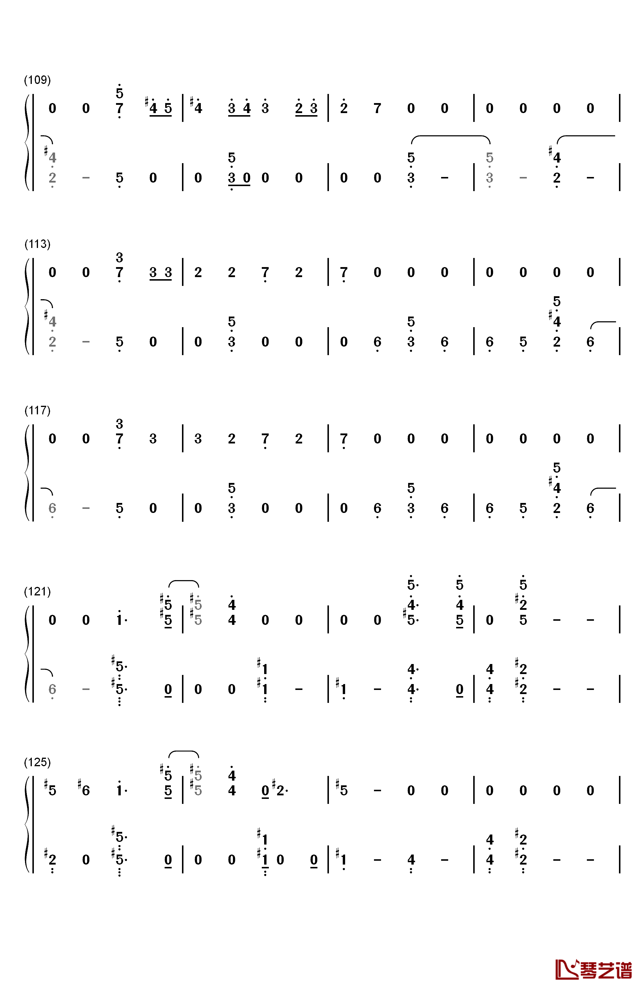 Can You See钢琴简谱-数字双手-Fifth Harmony6