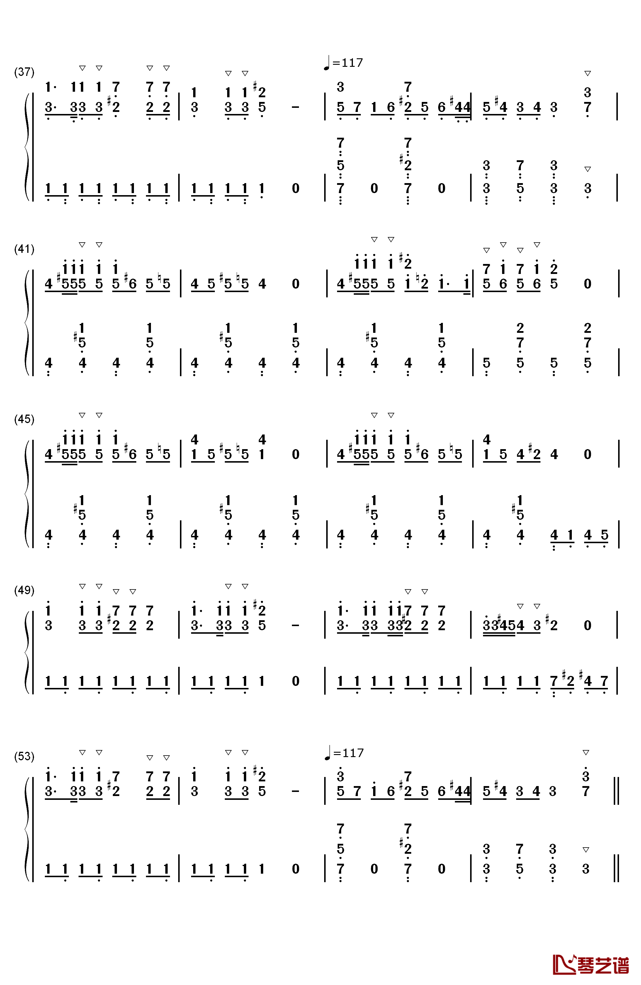 人柱アリス（人柱爱丽丝）钢琴简谱-数字双手-歪P3