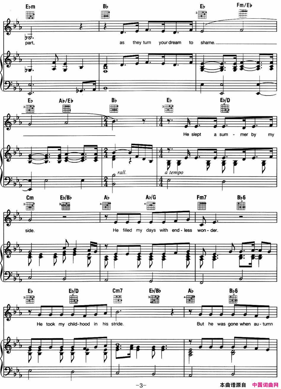 IDreamedaDream 音乐剧《悲惨世界》Les Miserables选曲、正谱简谱1
