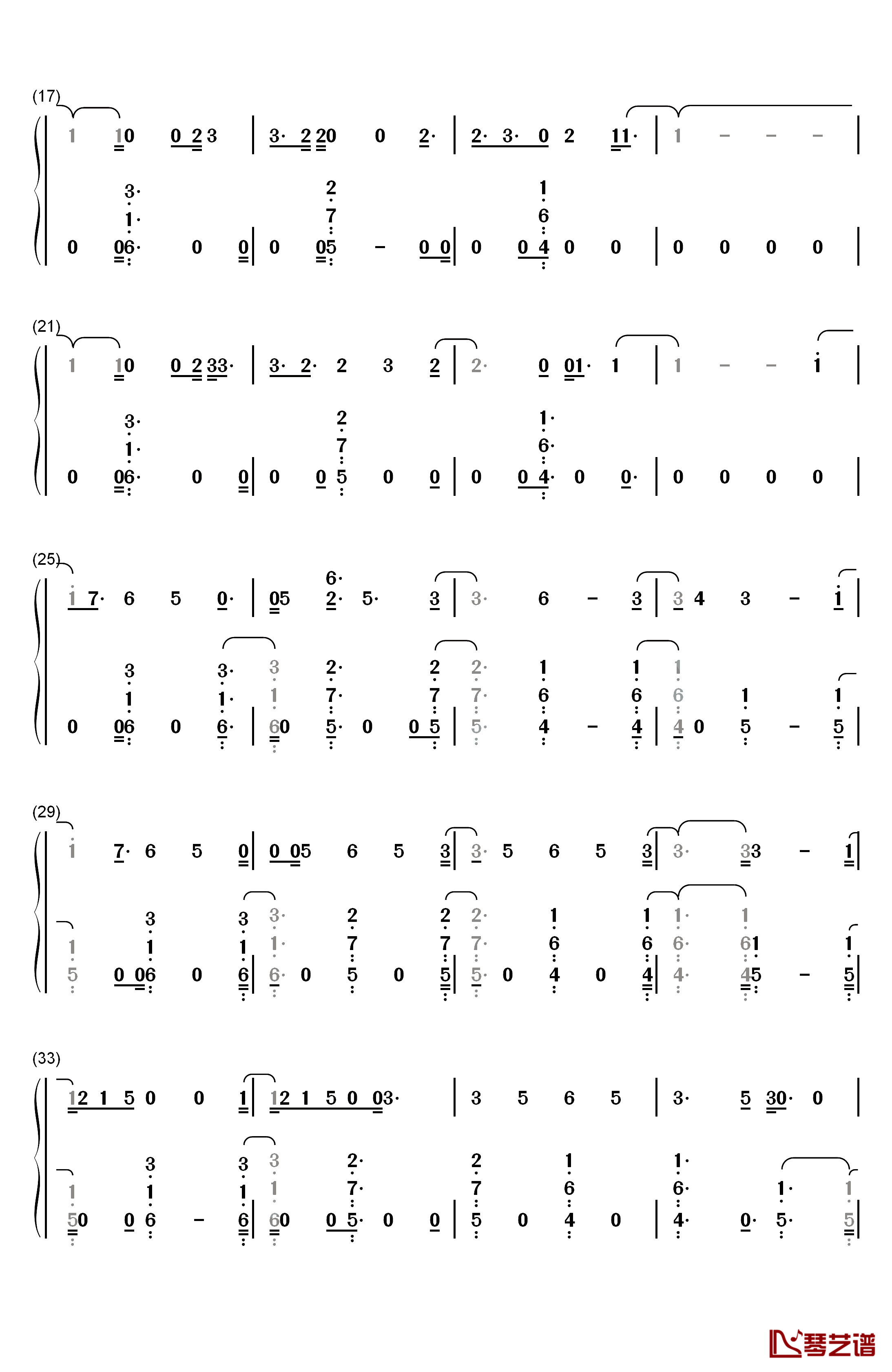 Reckless Love钢琴简谱-数字双手-Cory Asbury2