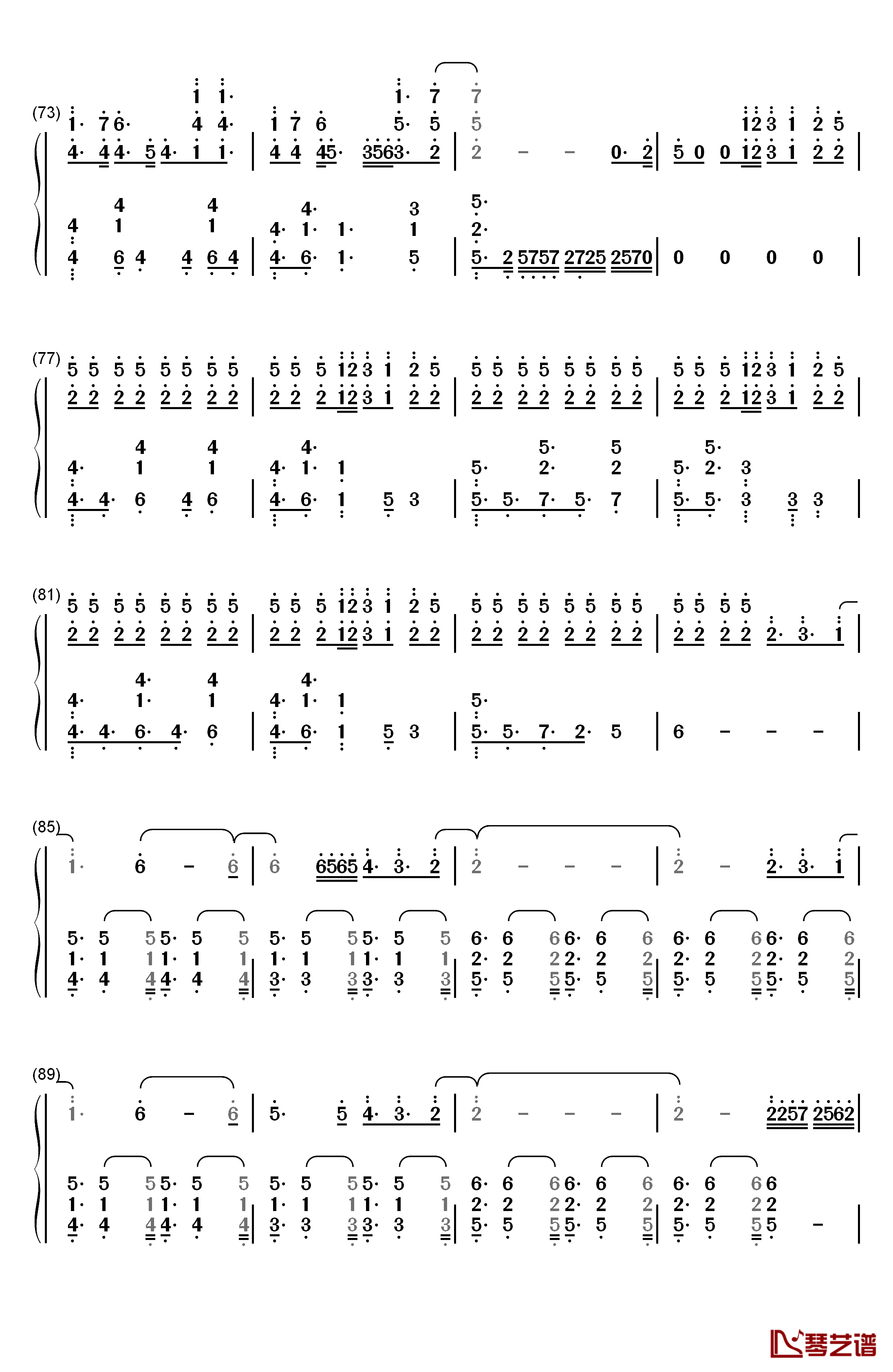 Magic钢琴简谱-数字双手-Coldplay5