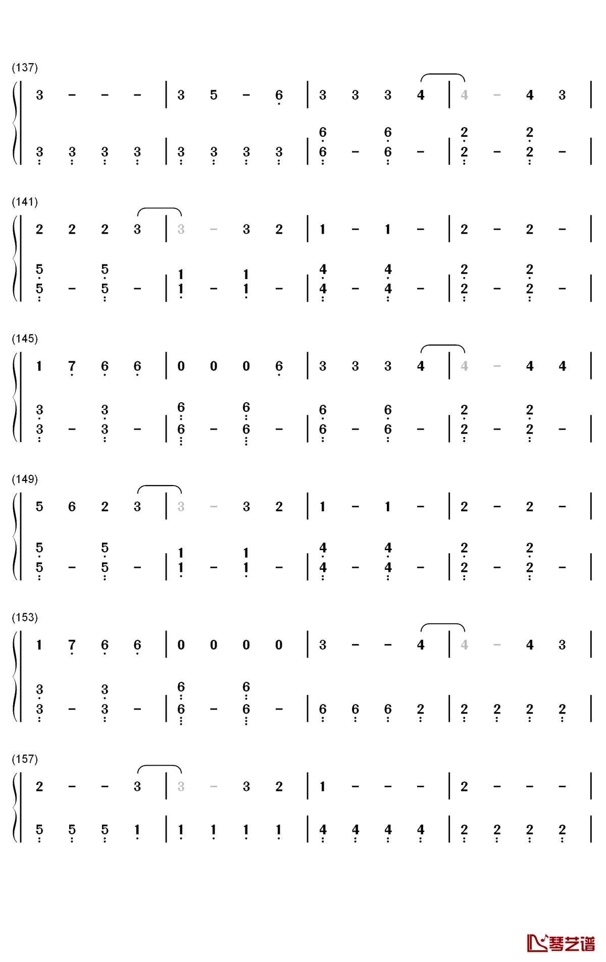 Kings Queens钢琴简谱-Ava Max歌曲-数字双手曲谱6