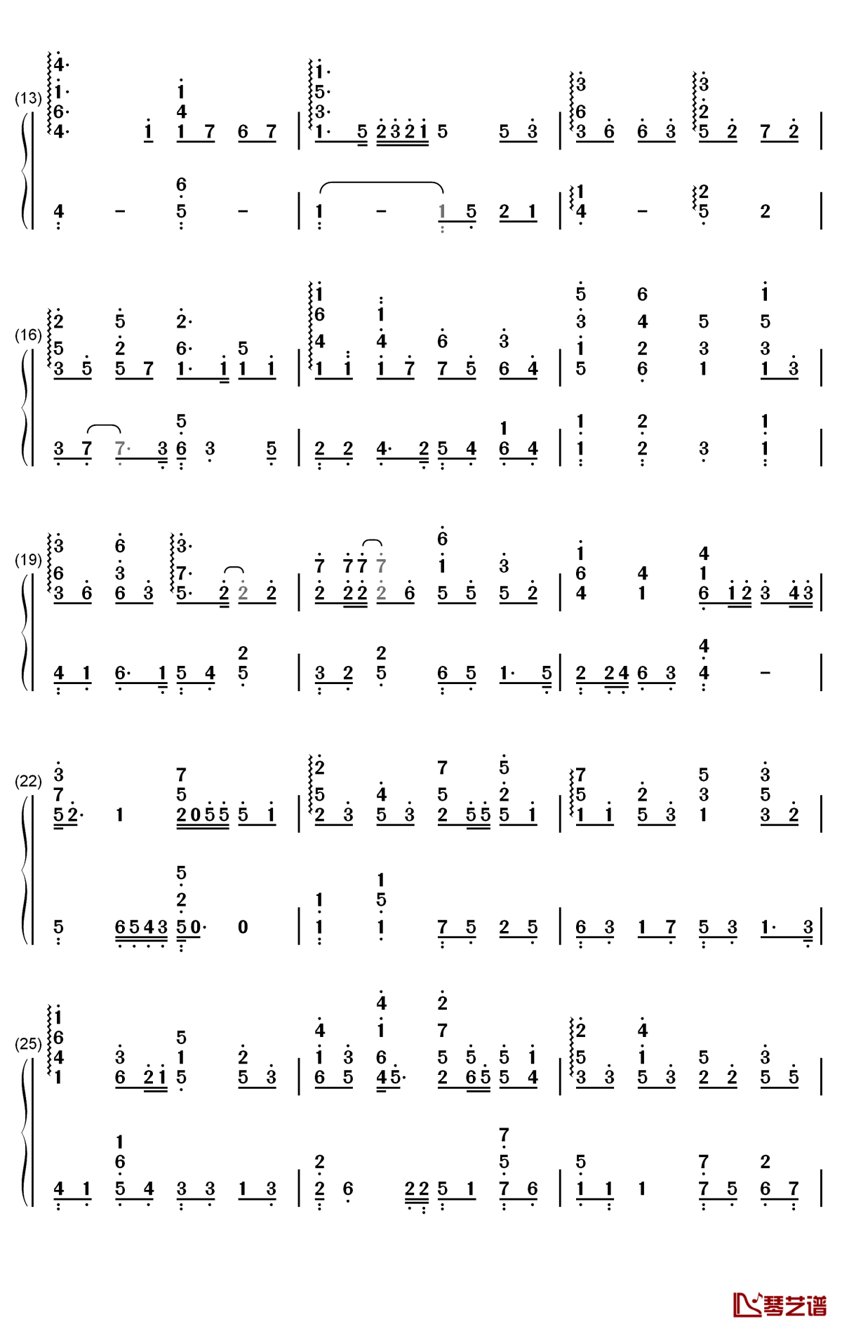 这就是爱吗钢琴简谱-数字双手-容祖儿2