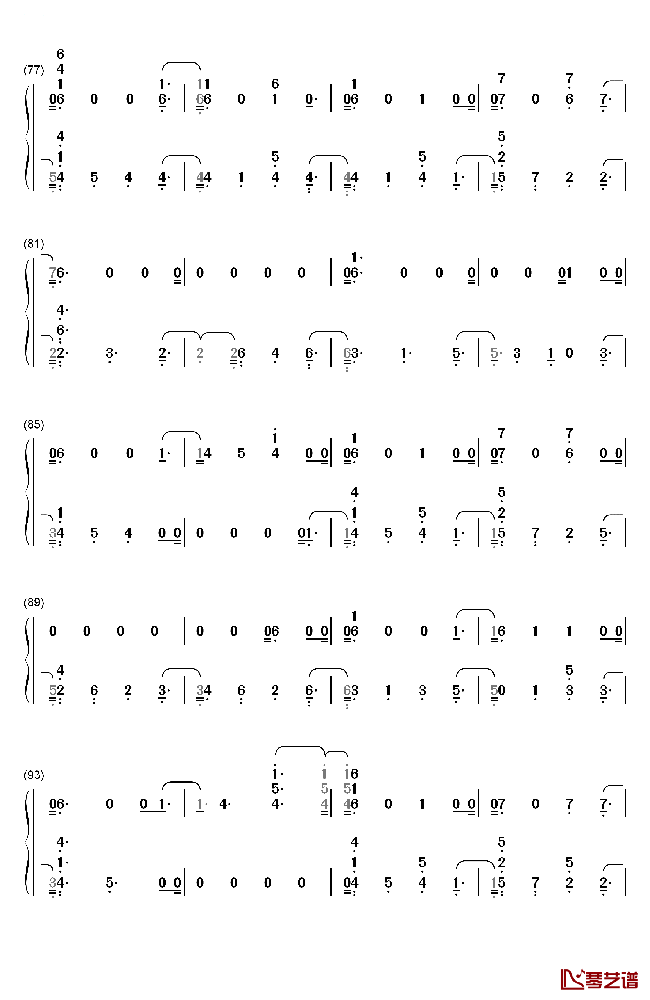 Dancing With Our Hands Tied钢琴简谱-数字双手-Taylor Swift5