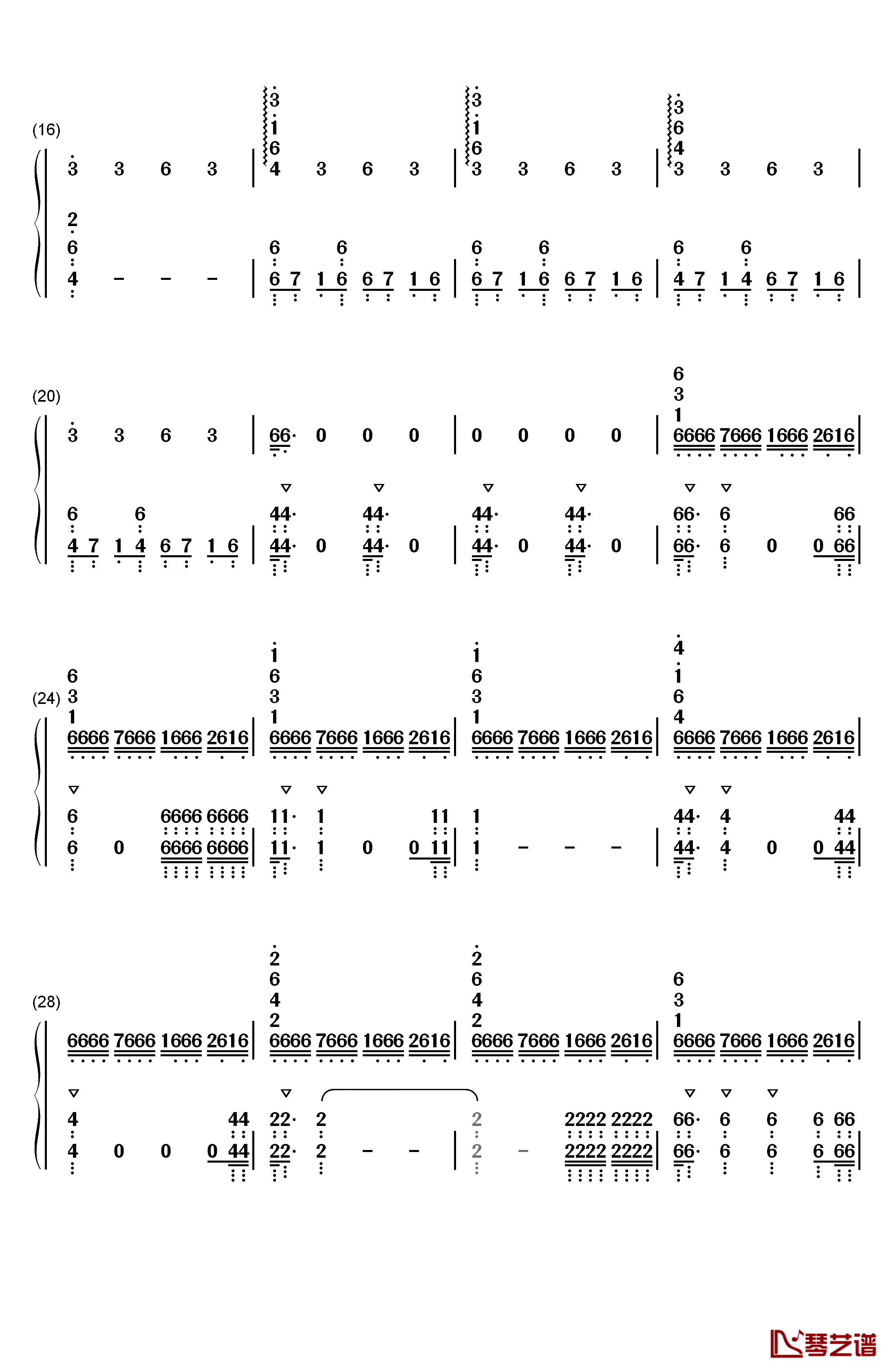 复仇者联盟4终局之战钢琴简谱-数字双手-Alan Silvestri2