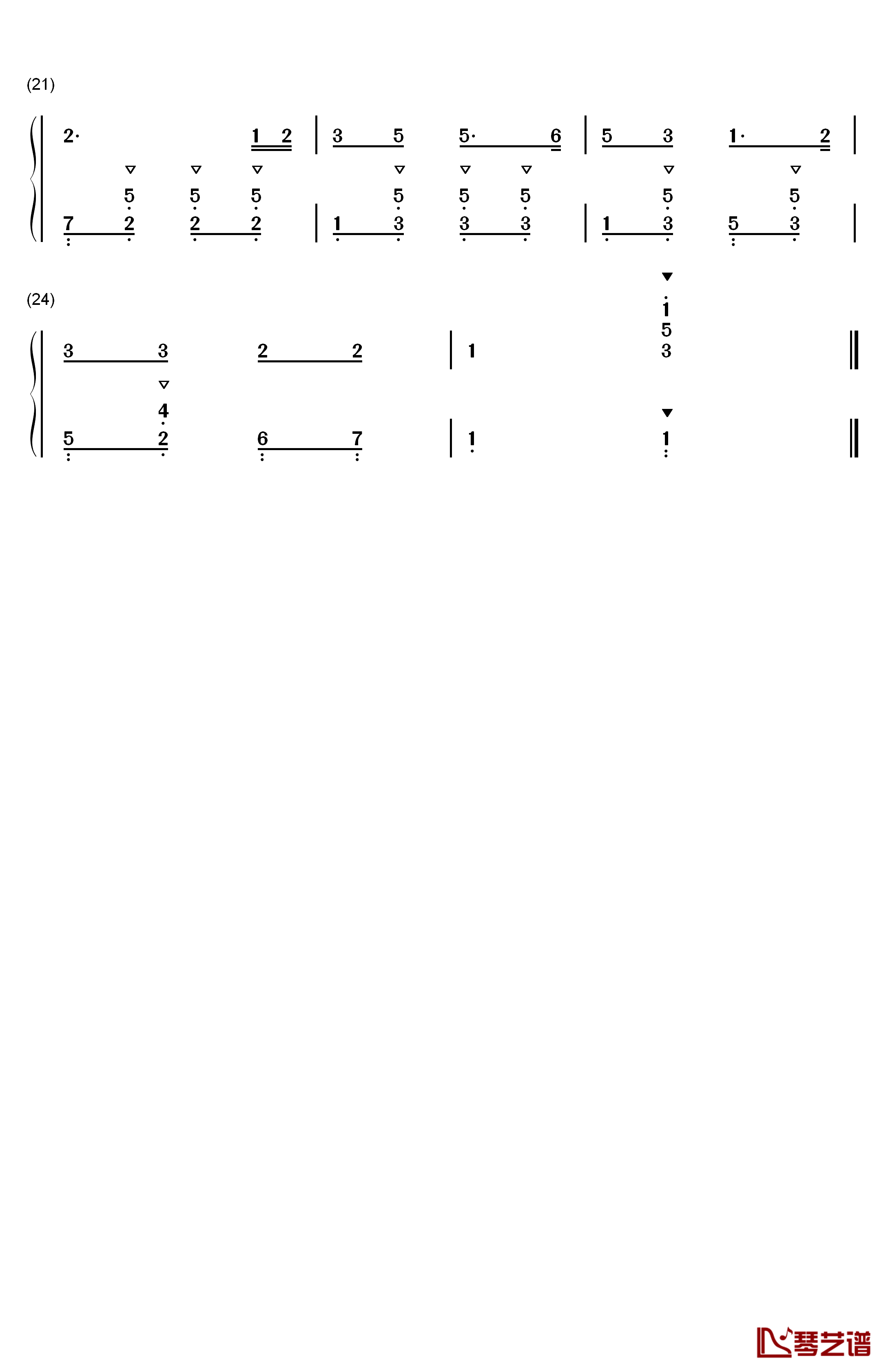 哦苏珊娜钢琴简谱-数字双手-斯蒂芬·福斯特2