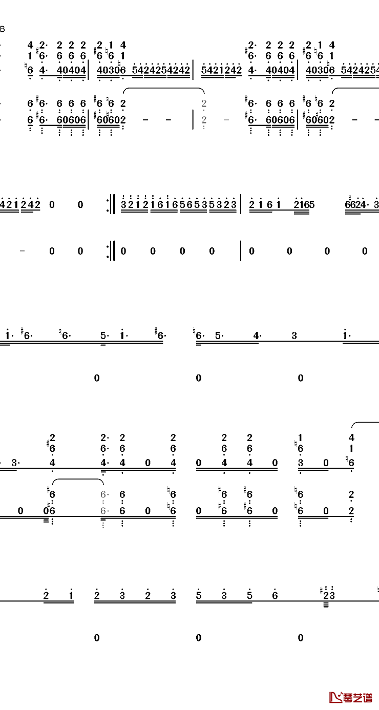 Africa钢琴简谱-数字双手-Toto3