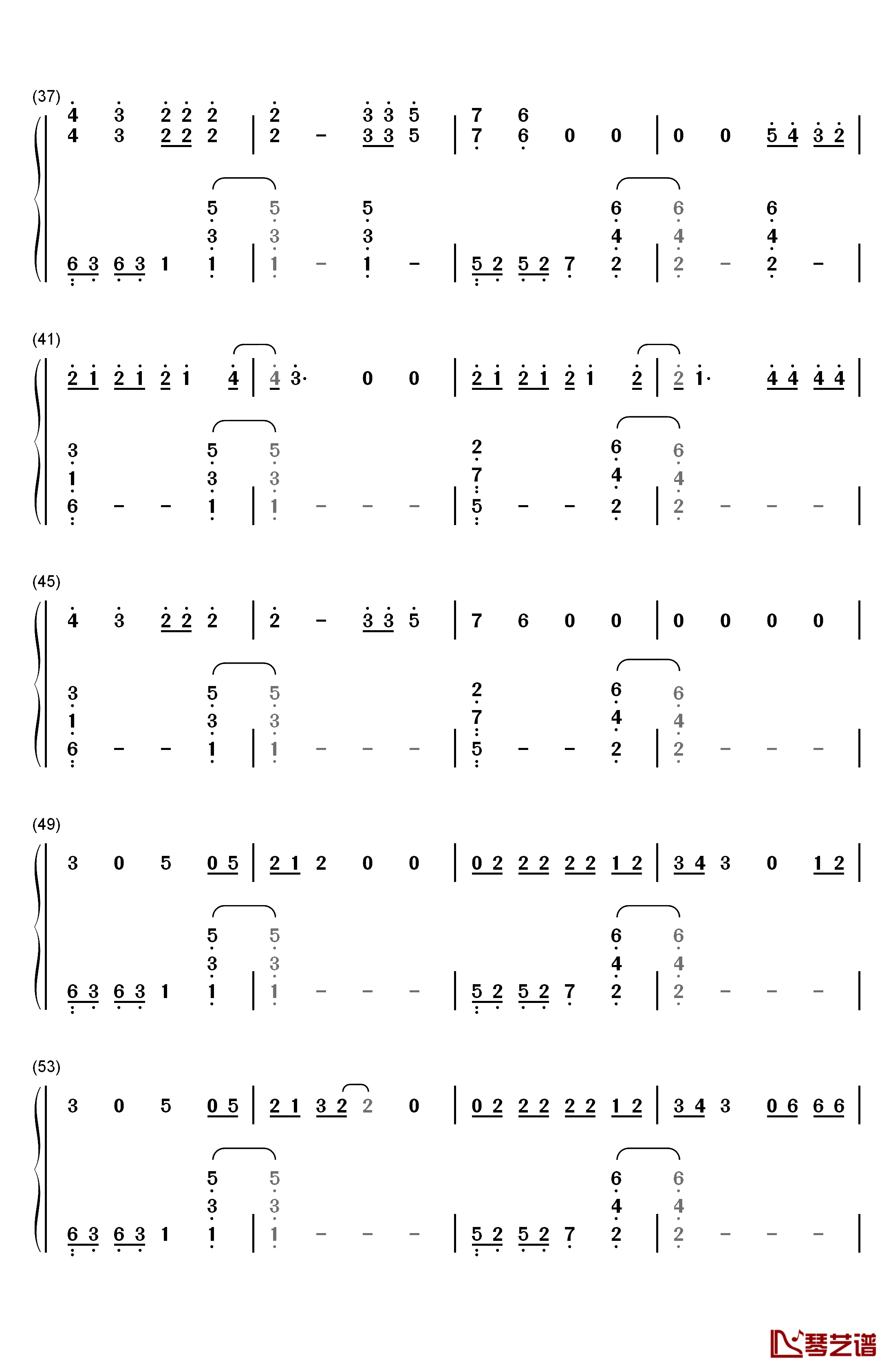 Without Me钢琴简谱-数字双手-Halsey3