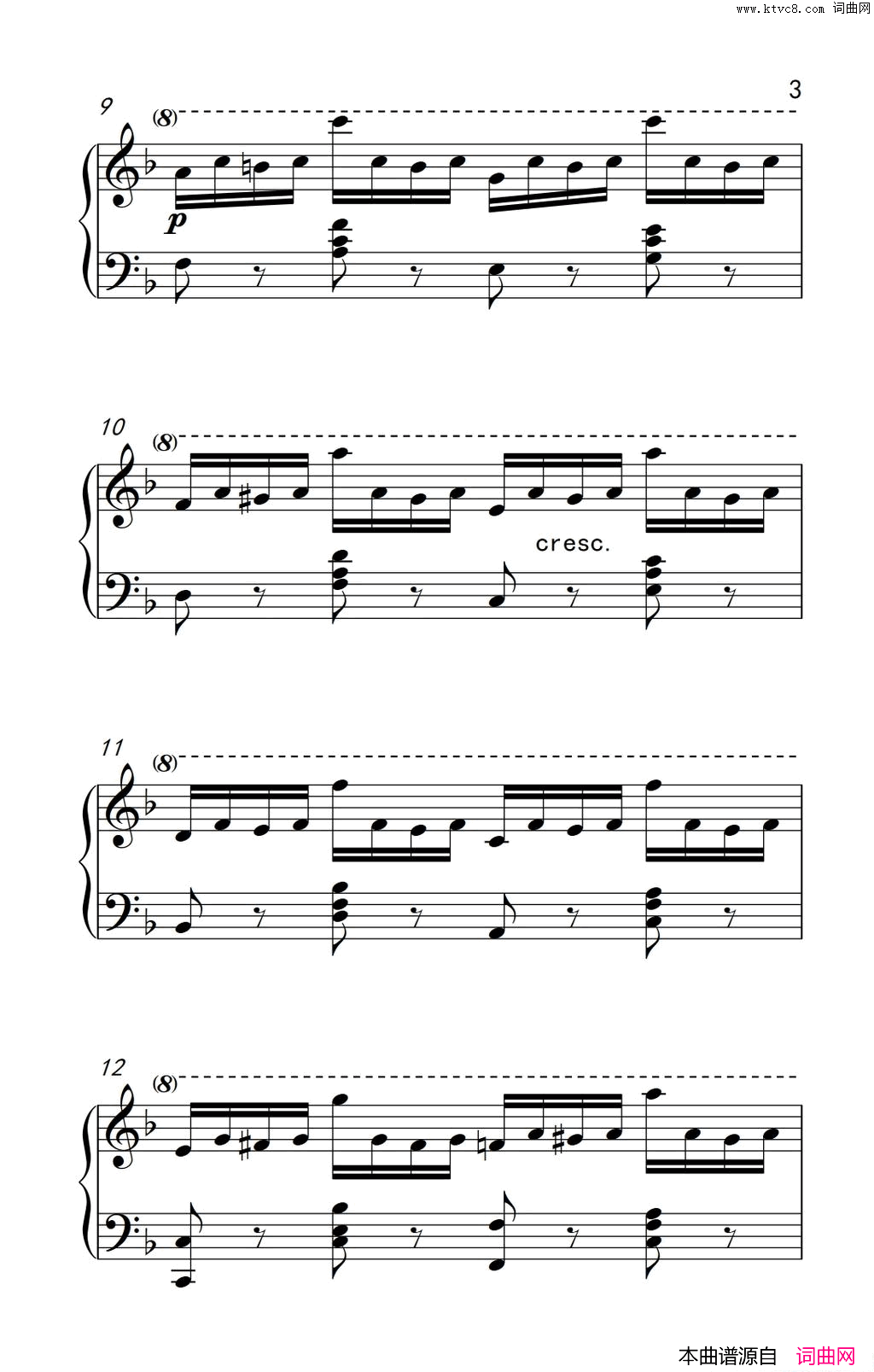 第七级2.练习曲中央音乐学院钢琴业余考级教程7-9级第七级2.练习曲中央音乐学院 钢琴业余考级教程 7-9级简谱1