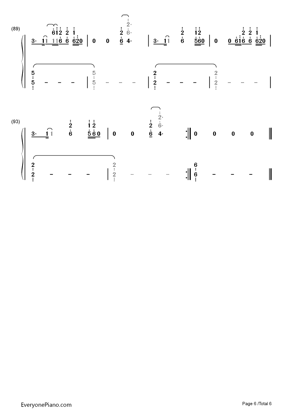 I Miss You钢琴简谱-数字双手-Adele6