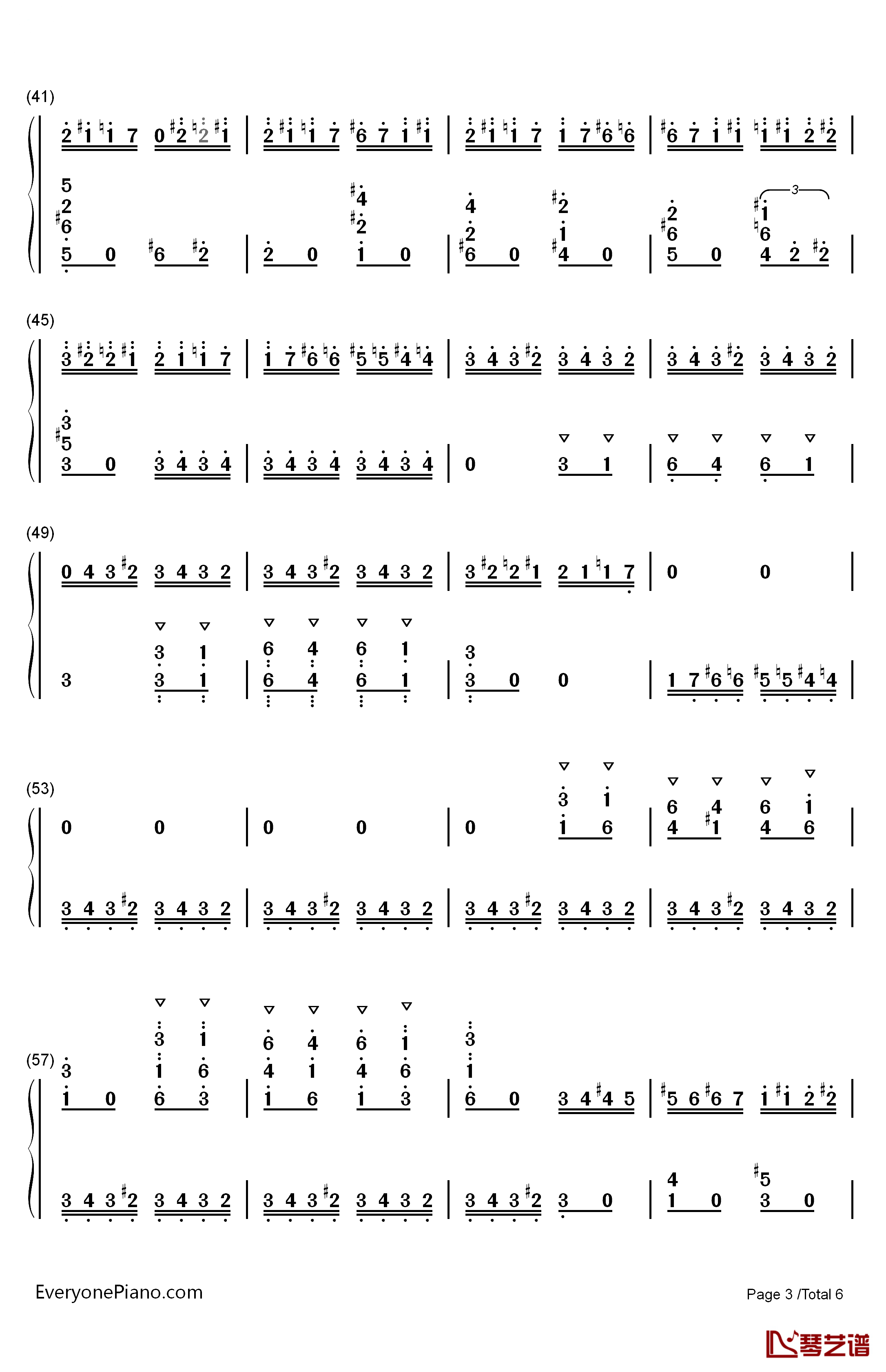 野蜂飞舞钢琴简谱-数字双手-马克西姆3