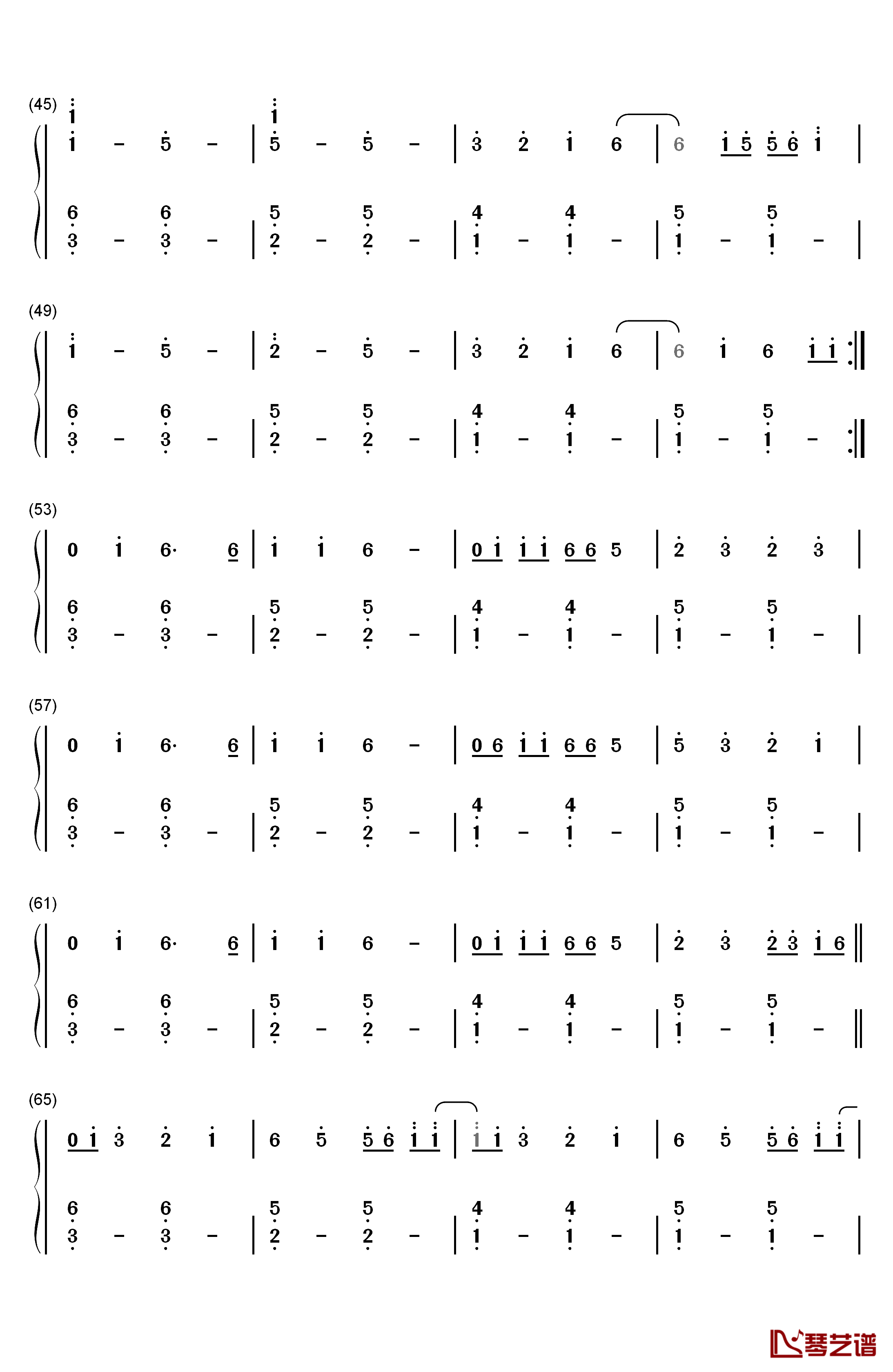 Call on Me钢琴简谱-数字双手-Starley3