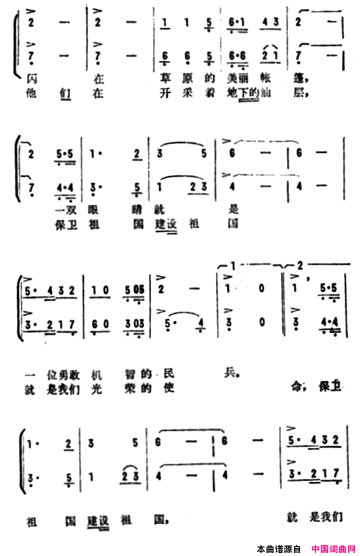 警惕的眼睛简谱1