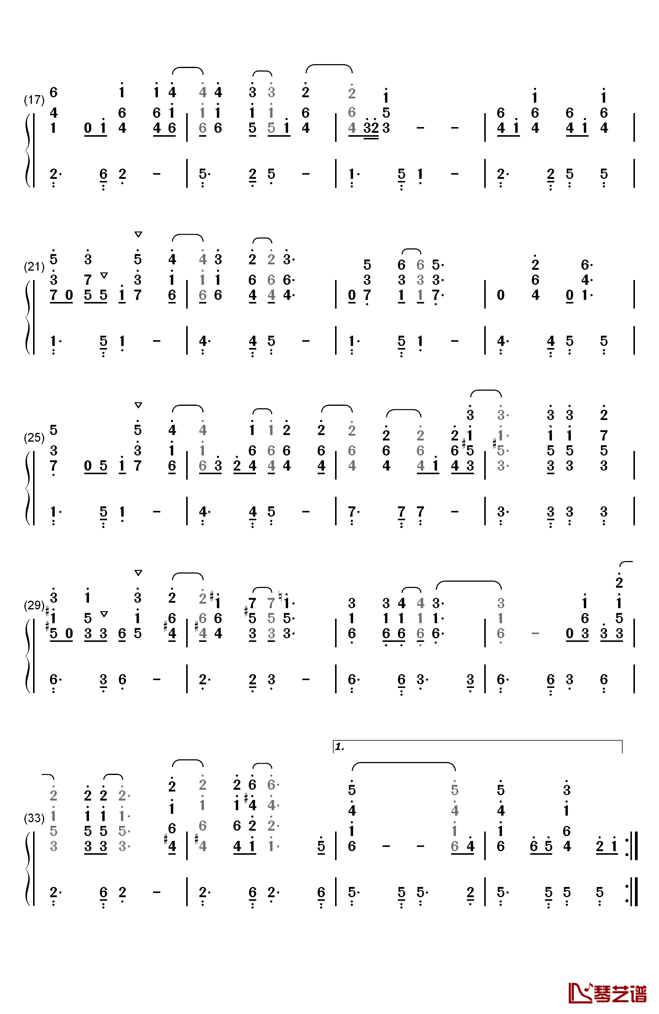 You Are The Sunshine Of My Life钢琴简谱-数字双手-Stevie Wonder2