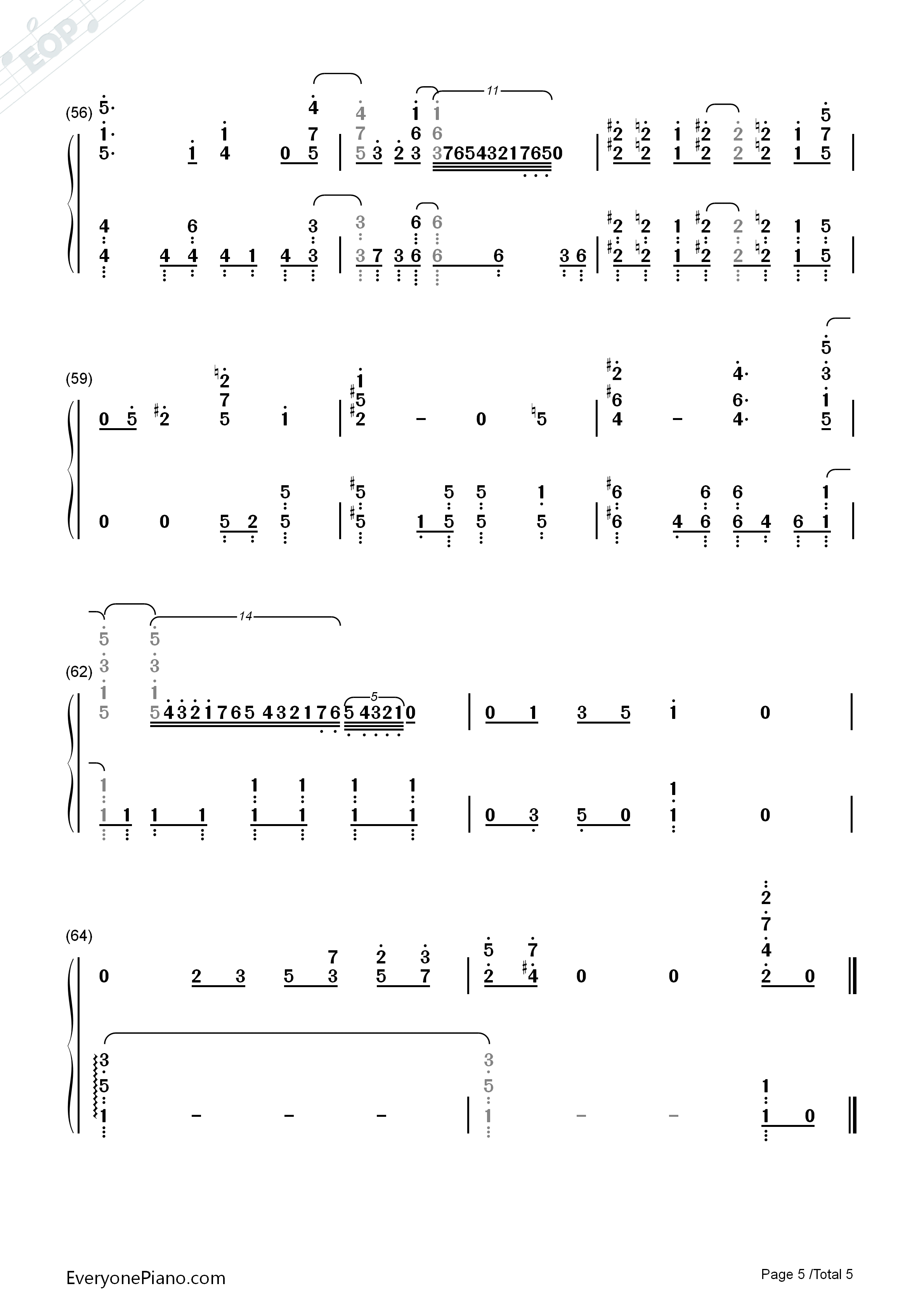 Step by Step Up钢琴简谱-Fourfolium演唱5