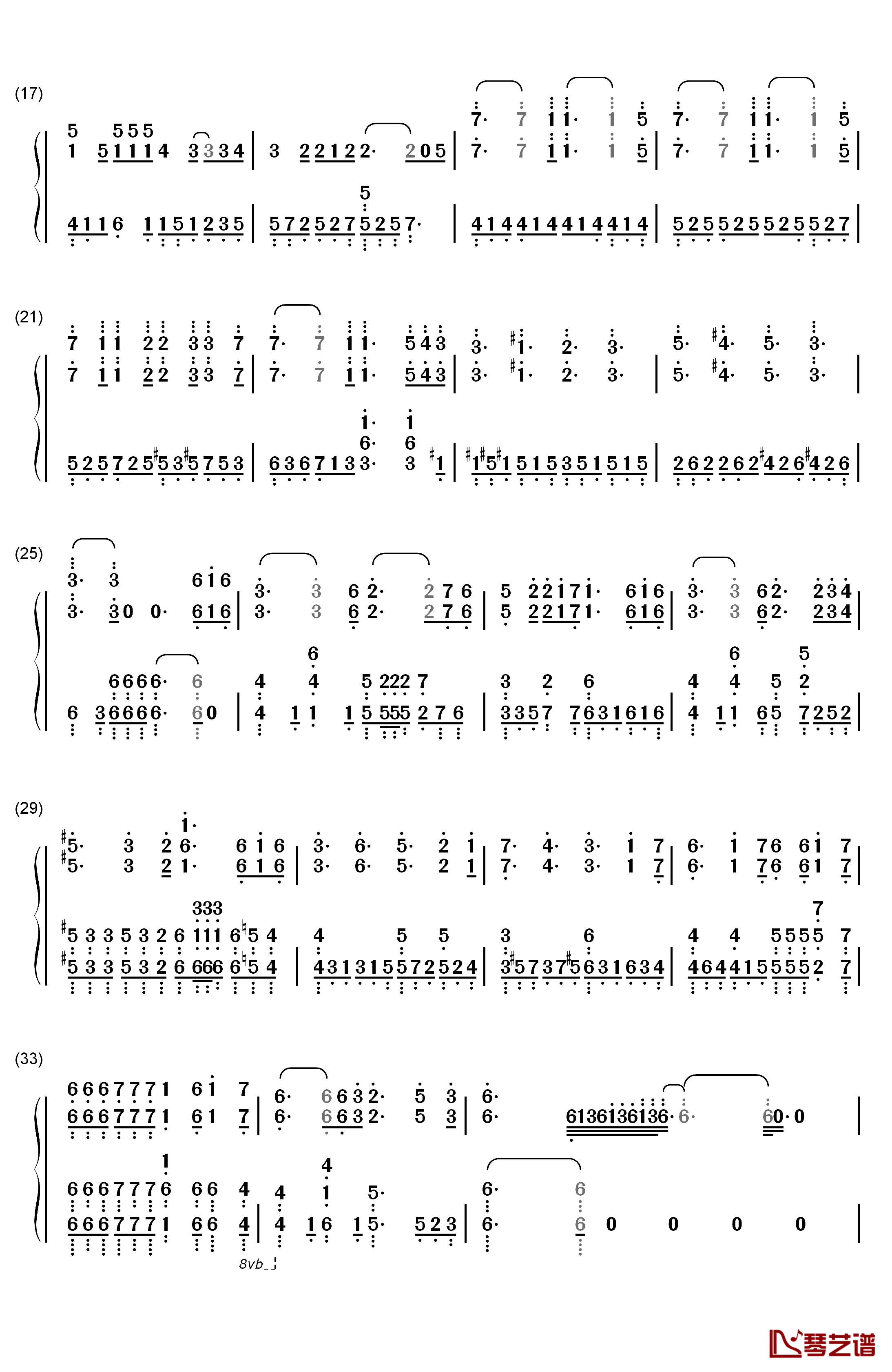 Last Stardust钢琴简谱-数字双手-Aimer2