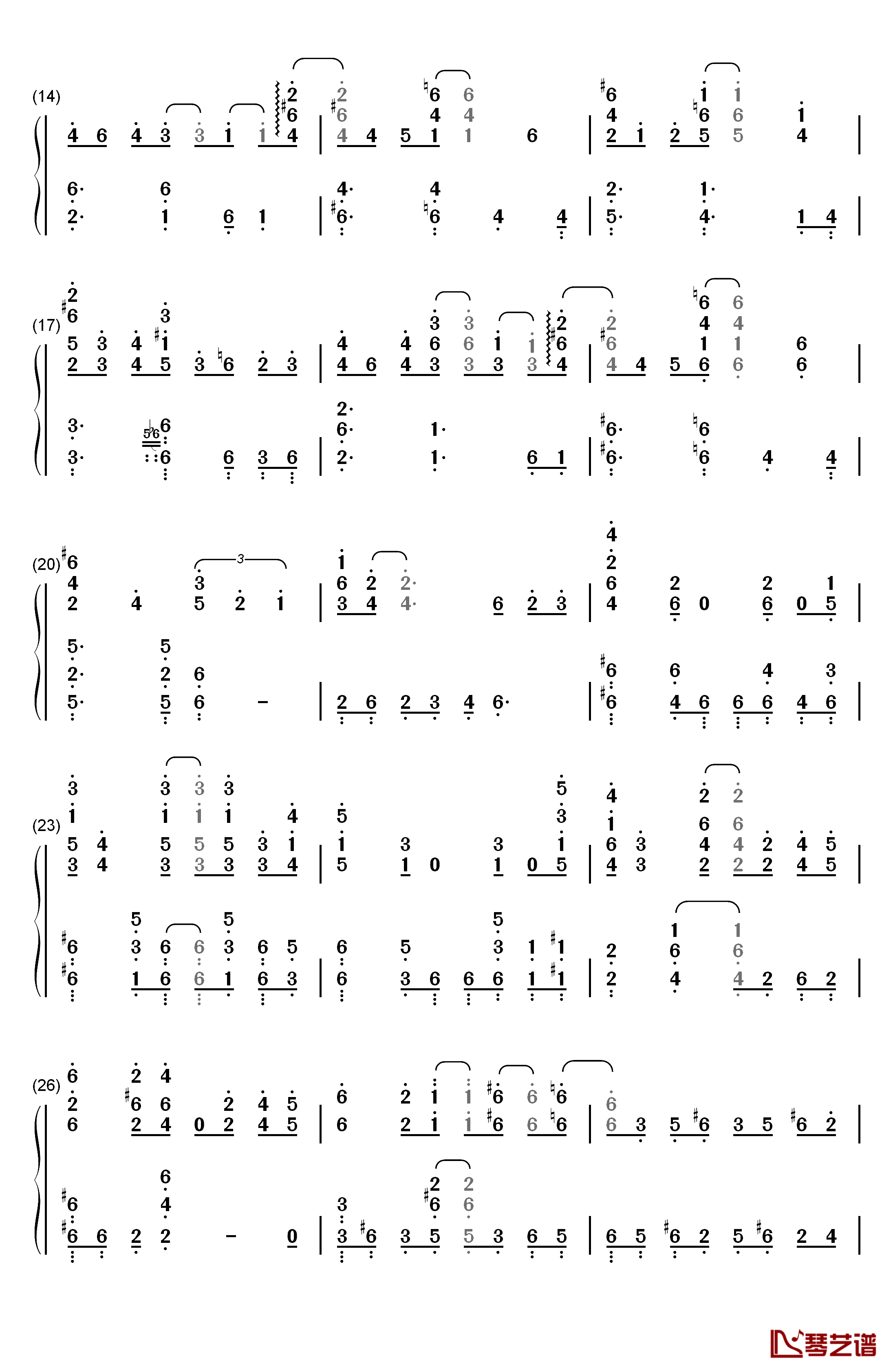 《火影忍者疾风传》主题曲 钢琴简谱-数字双手-水野良树2