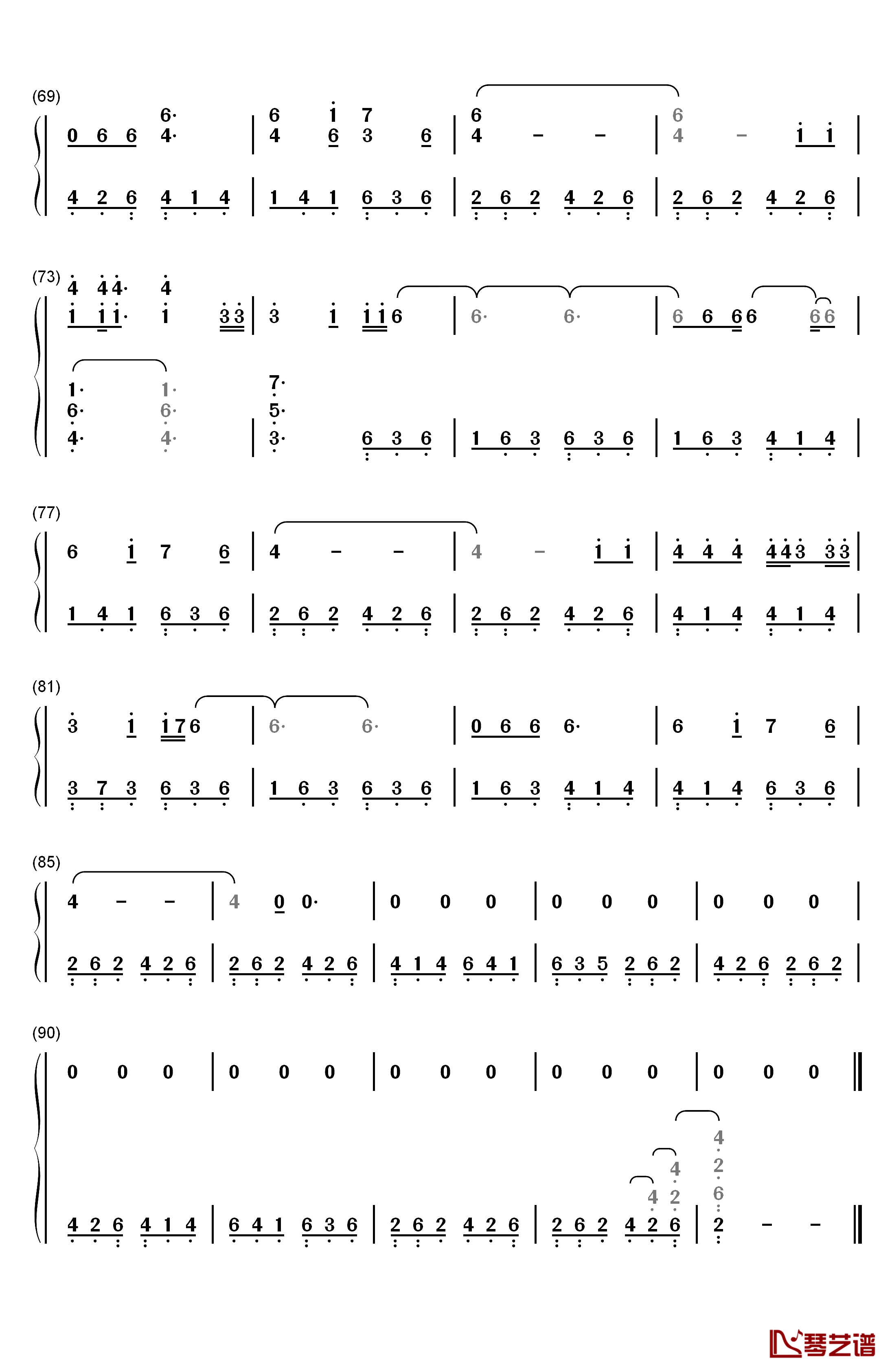 The Night We Met钢琴简谱-数字双手-Lord Huron4