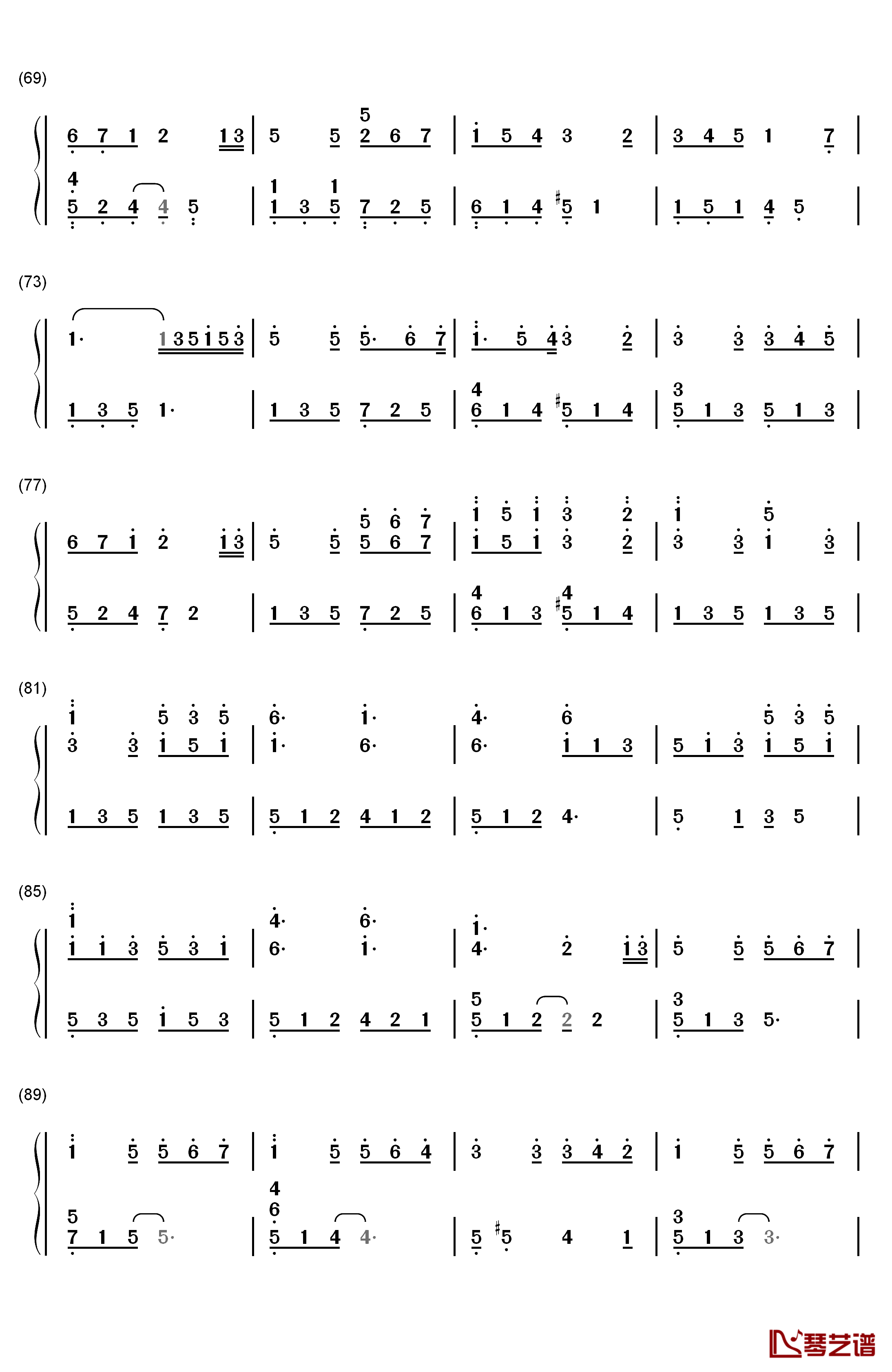 A Distant Shade of Green钢琴简谱-数字双手-Kevin Kern4