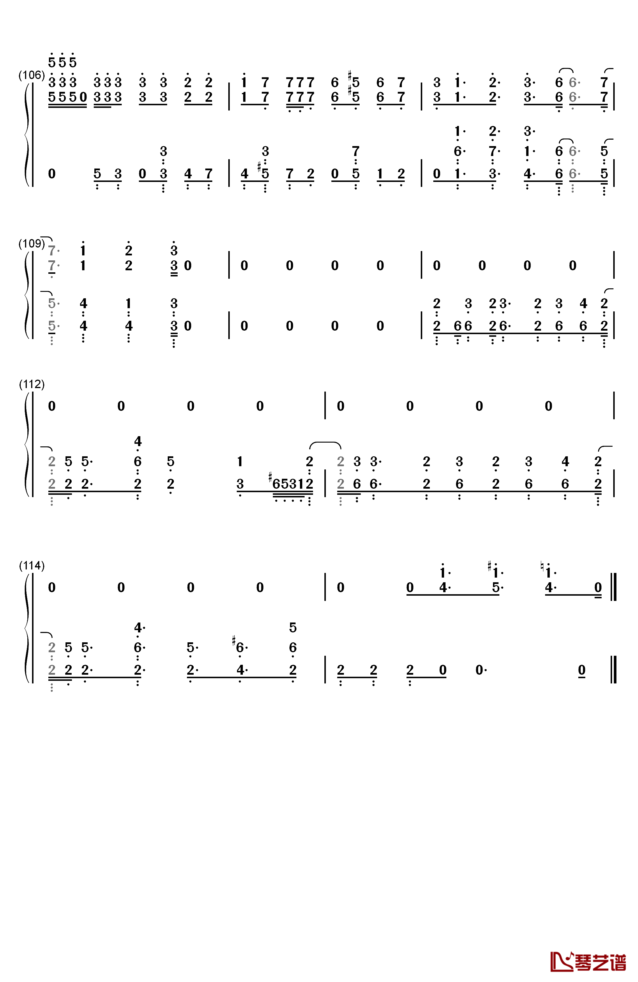 Original Resonance钢琴简谱-数字双手-铃村健一 宫野真守8