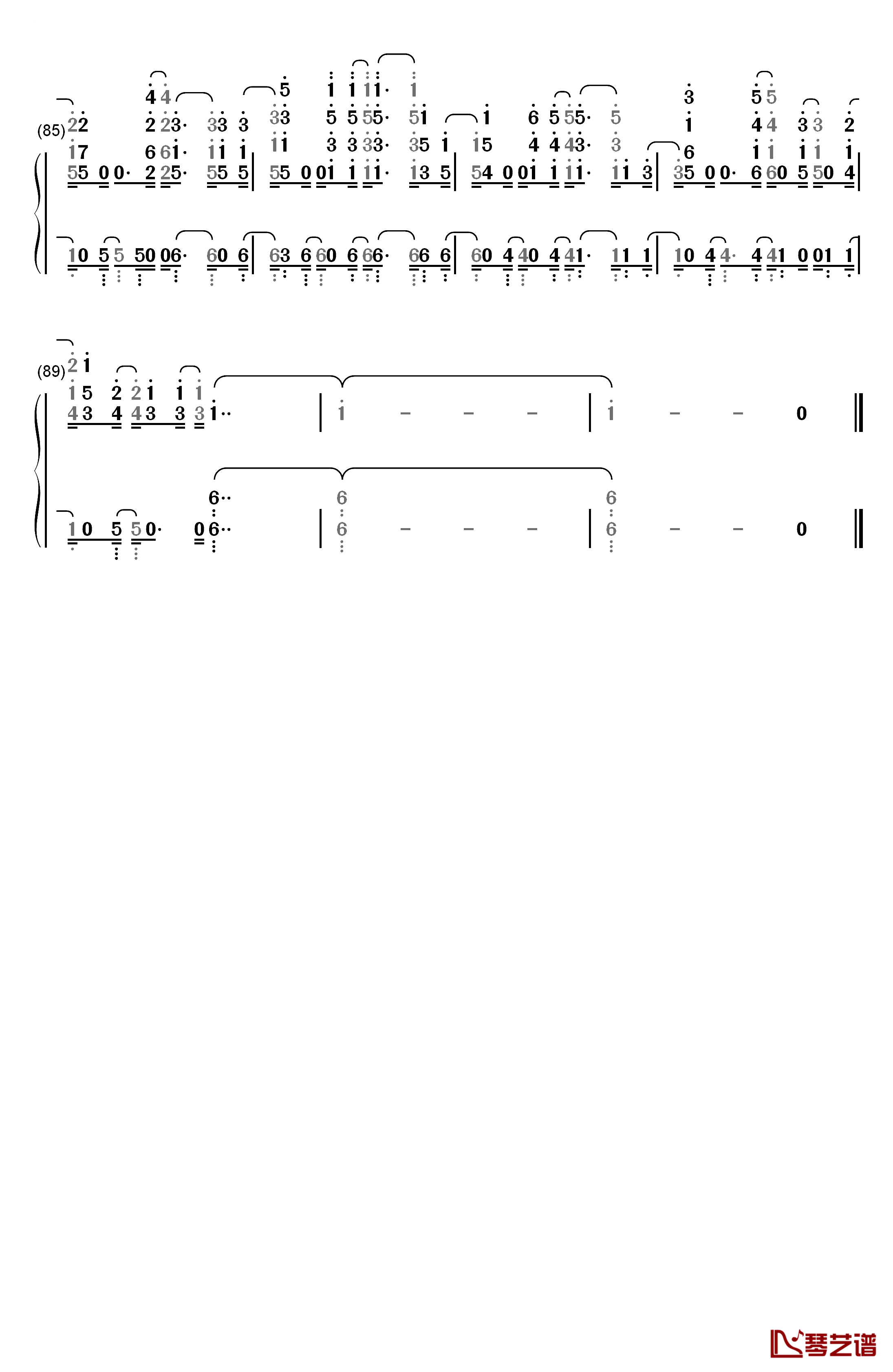 Your Song钢琴简谱-数字双手-Rita Ora6