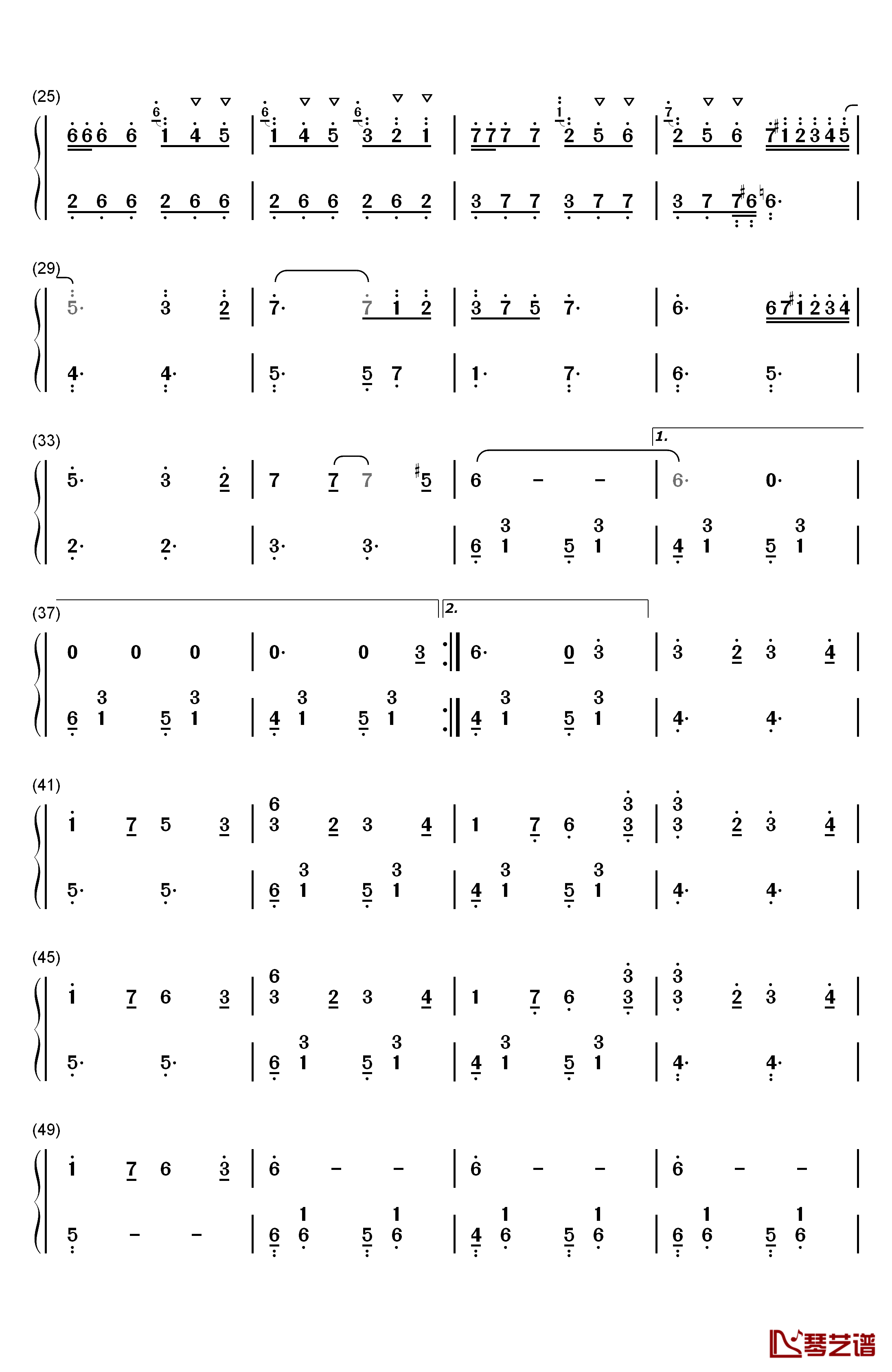 Last Carnival钢琴简谱-数字双手-Acoustic Cafe2