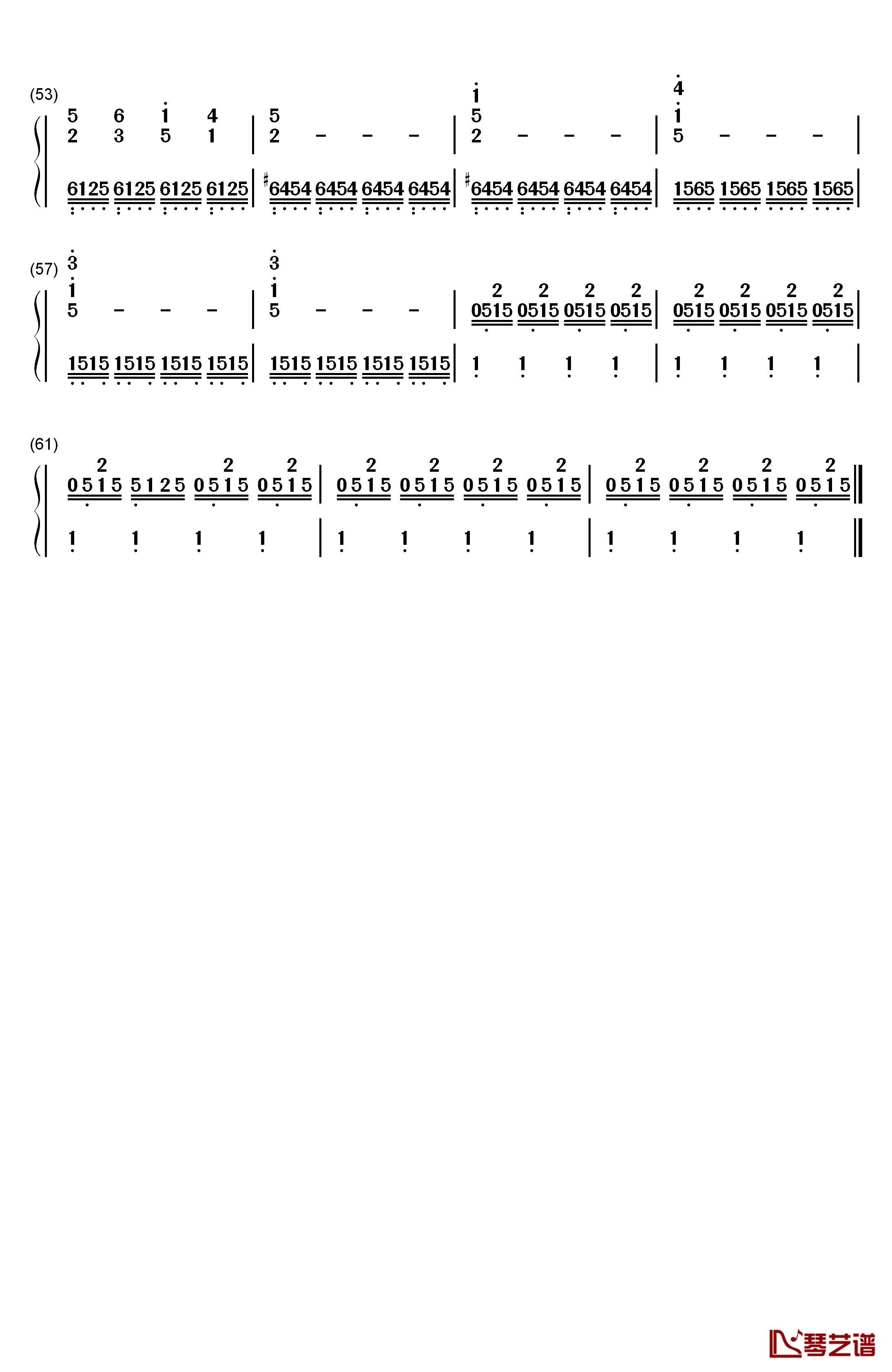 御神体へ再び钢琴简谱-数字双手-RADWIMPS3