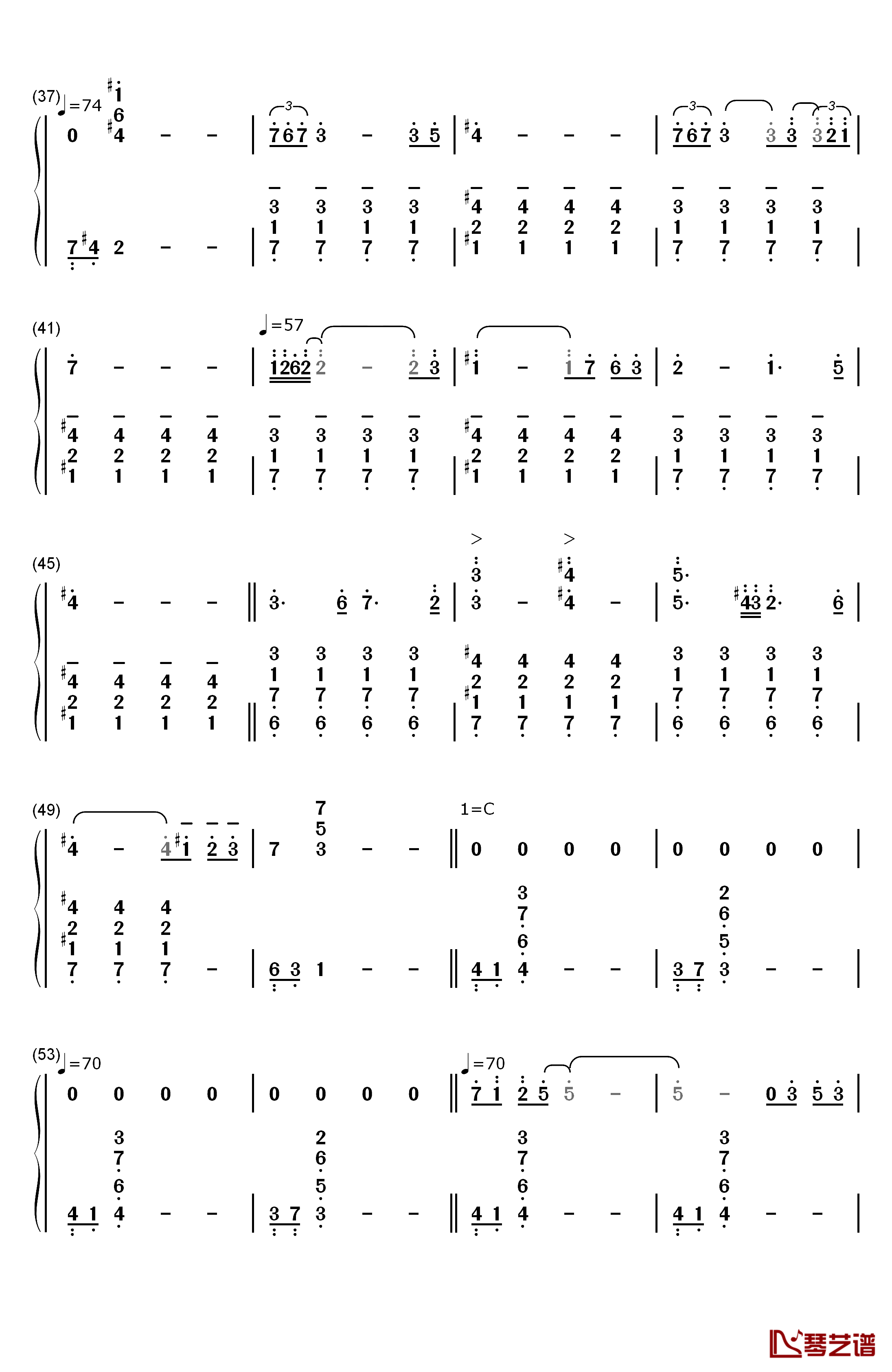 Lady of Spring钢琴简谱-数字双手-久石让3