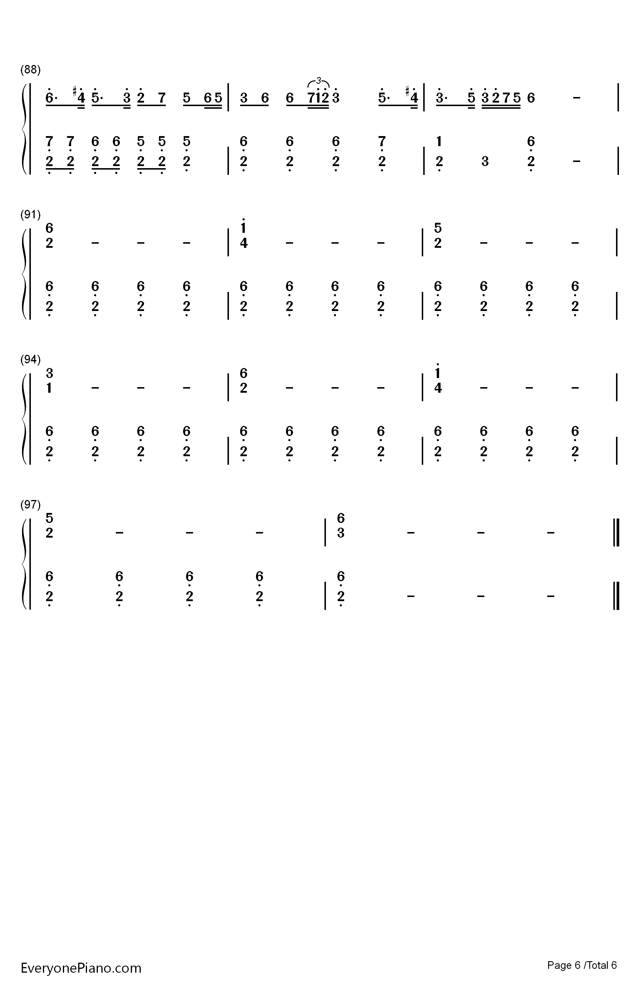 The Battle of Aughrim钢琴简谱-数字双手-Na Casaidigh6