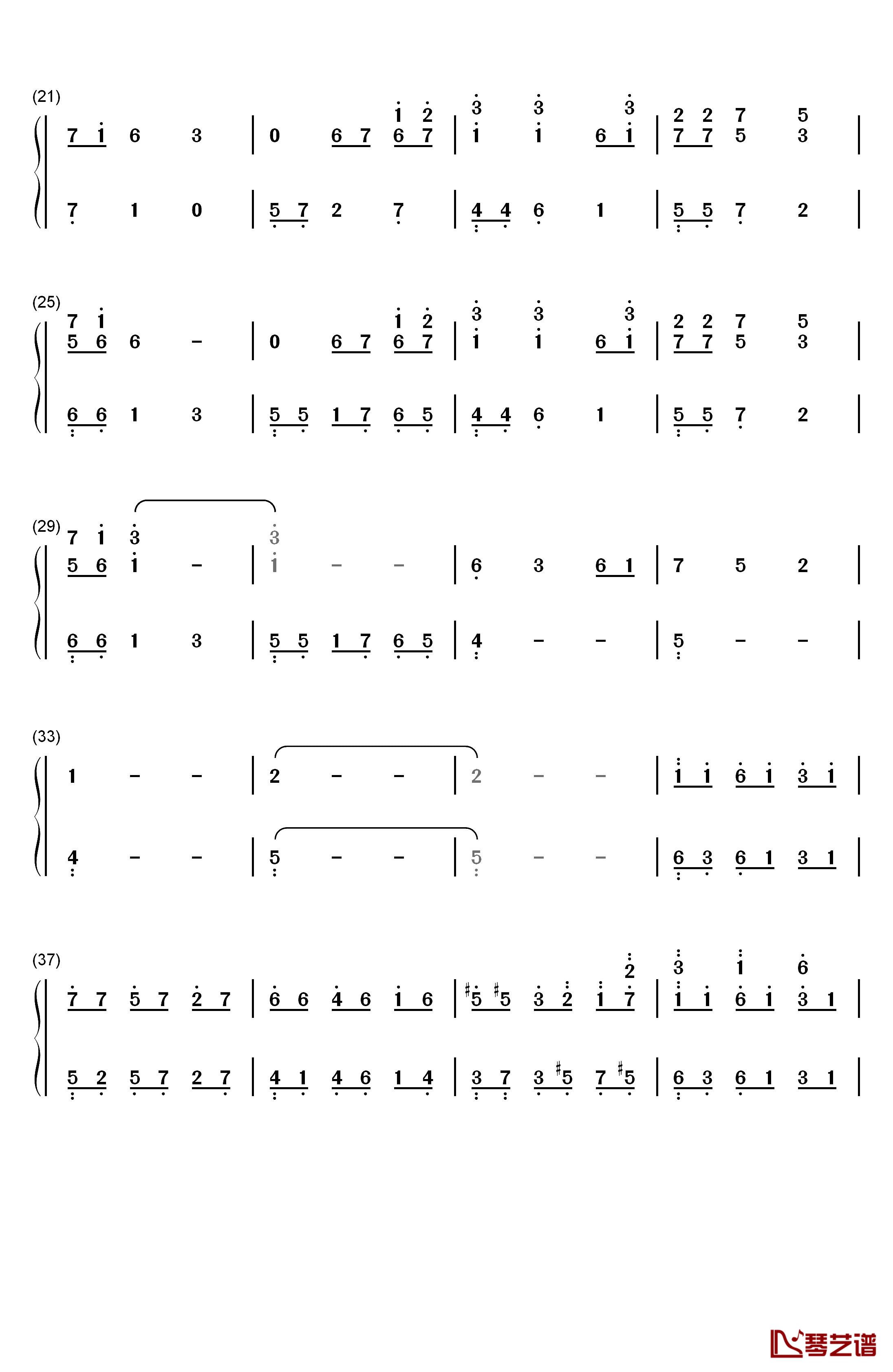 Sis Puella Magica钢琴简谱-数字双手-梶浦由记2