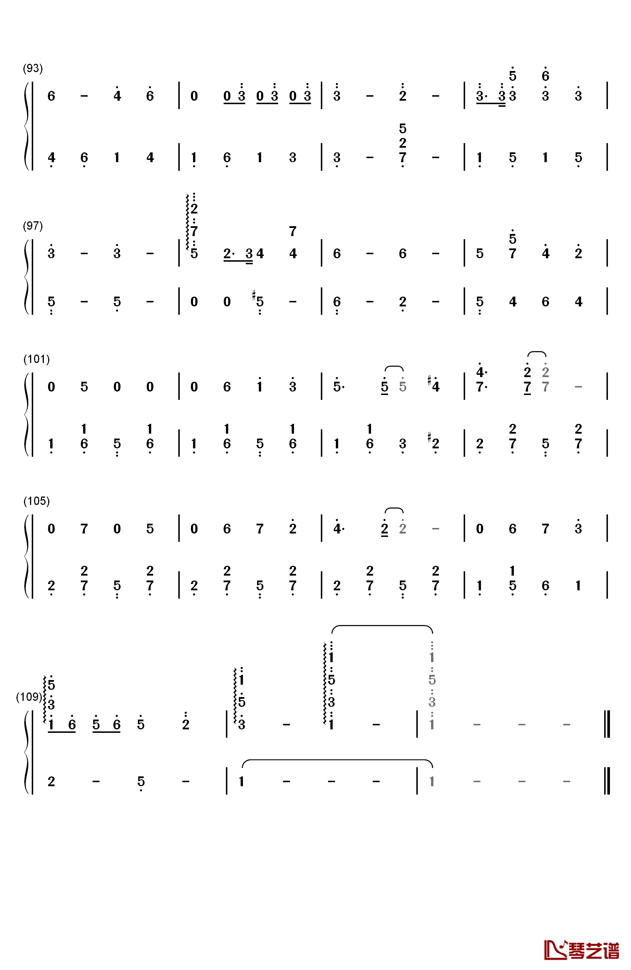 Rudolph the Red钢琴简谱-数字双手-Johnny Marks5