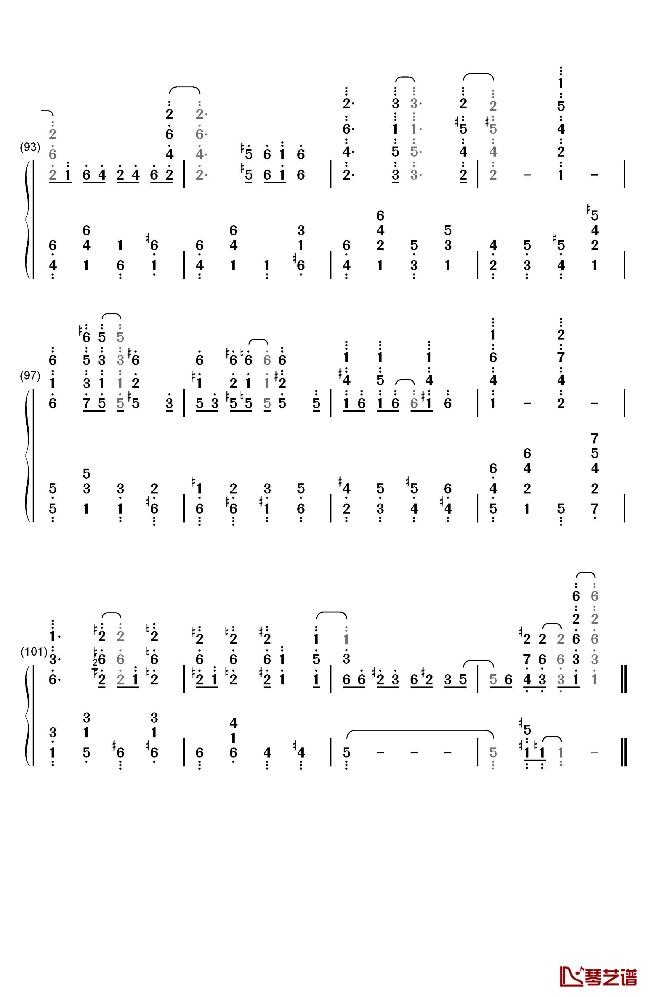 Chinatown My Chinatown钢琴简谱-数字双手-Jean Schwartz7