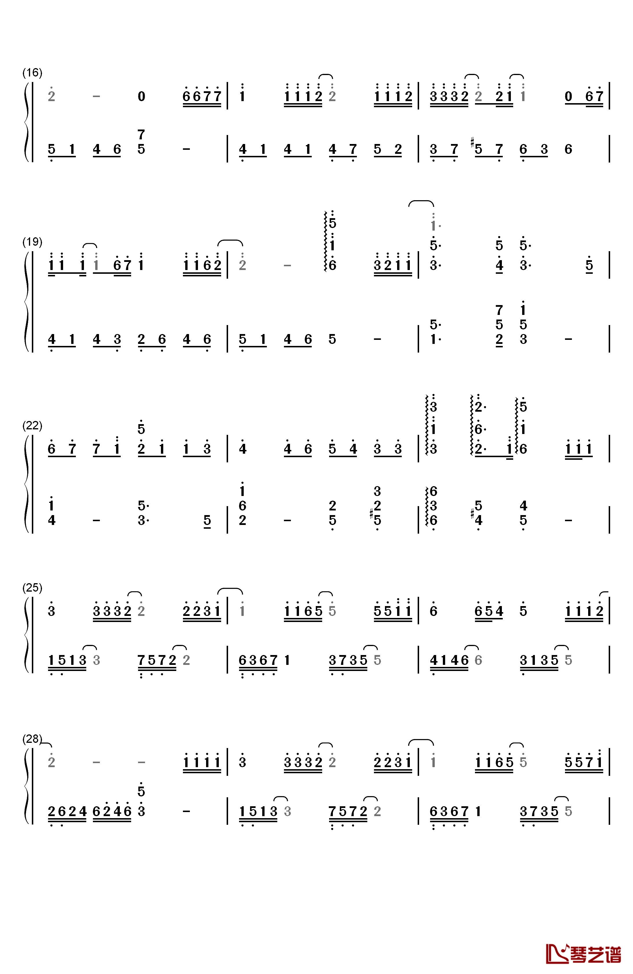 在那过去的日子里钢琴简谱-数字双手-宫崎骏动画  加藤登纪子2