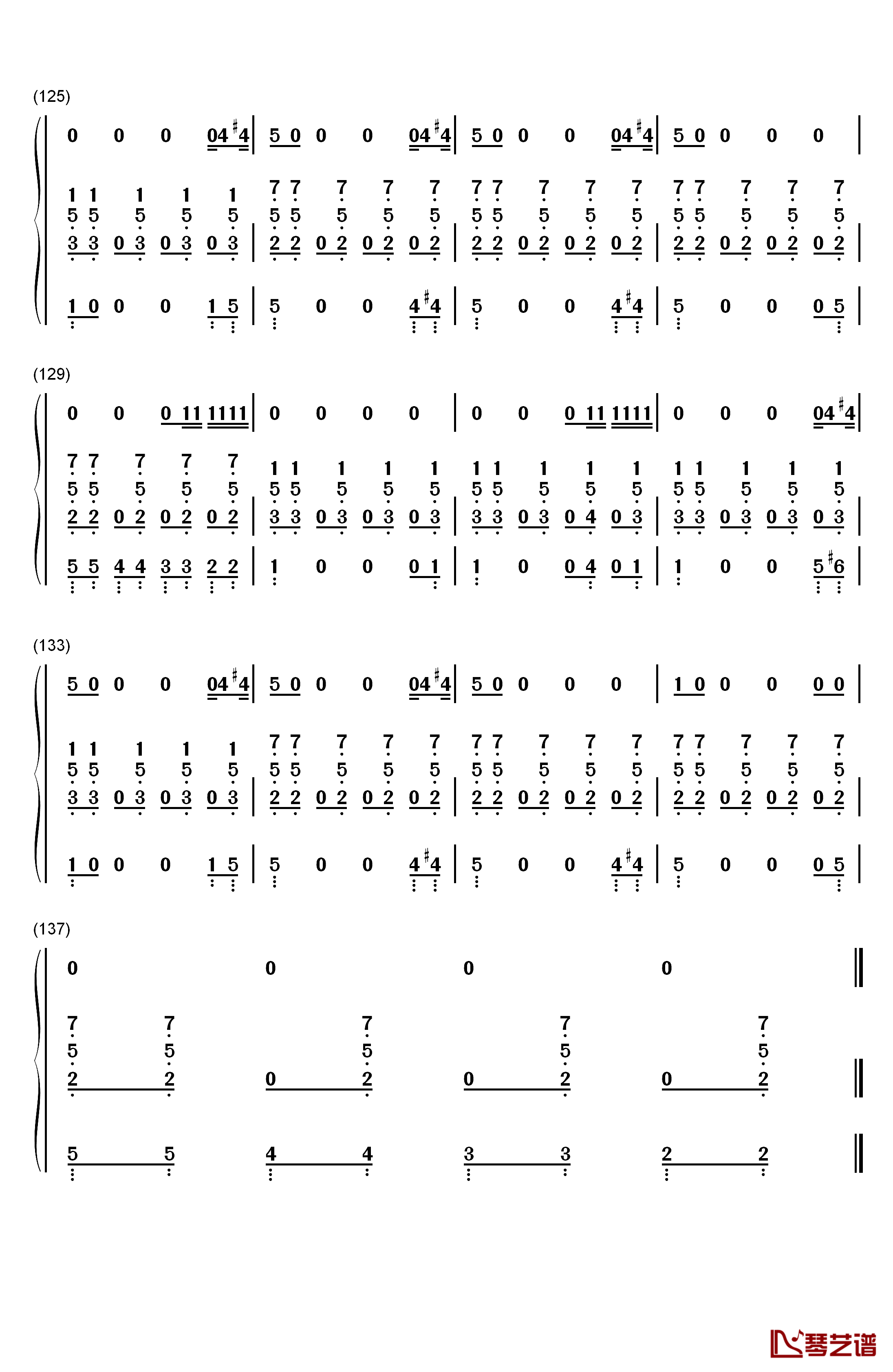 Blurred Lines钢琴简谱-数字双手-Robin Thicke/T.I. & Pharrell9