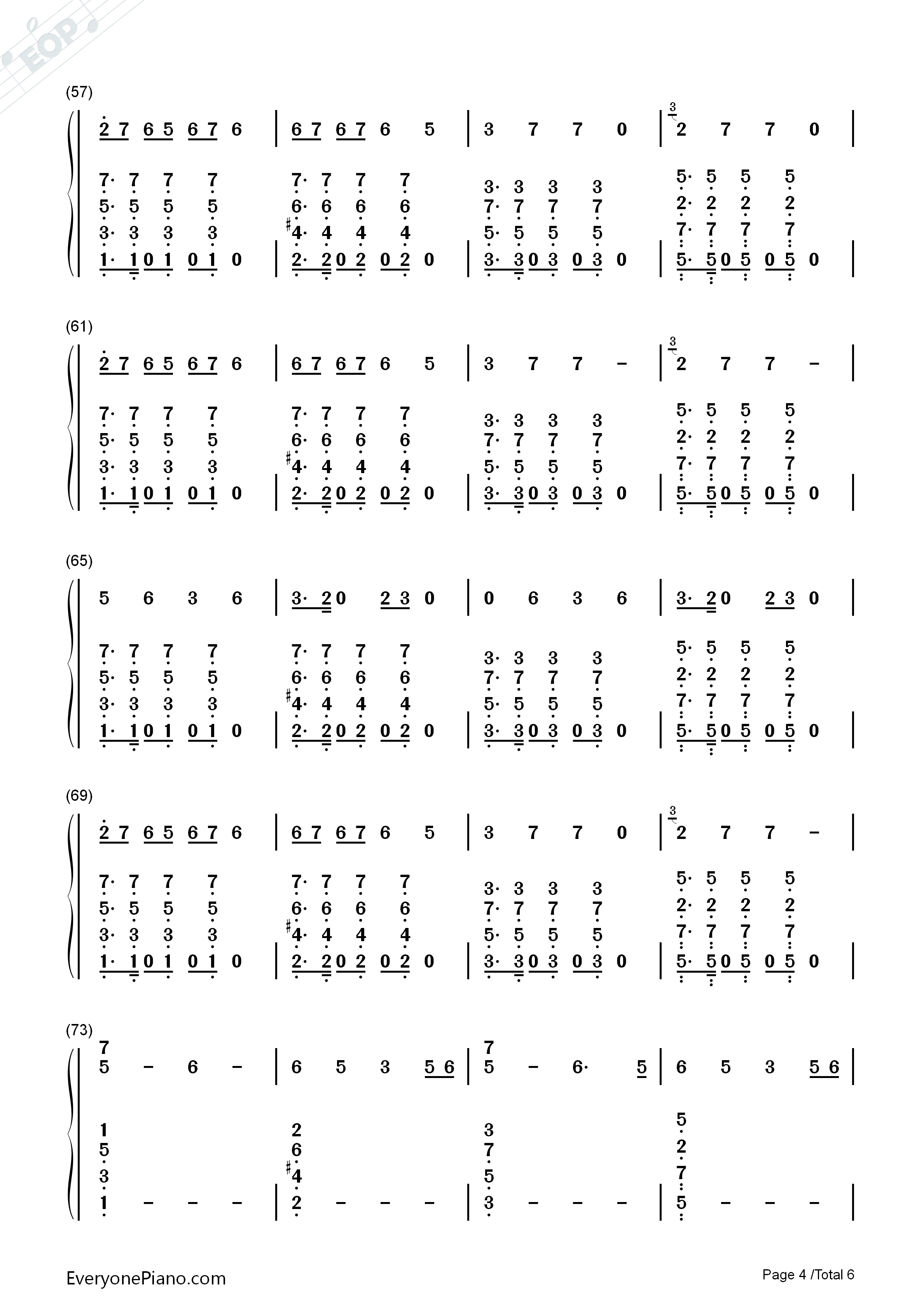 Toothbrush钢琴简谱-DNCE演唱4