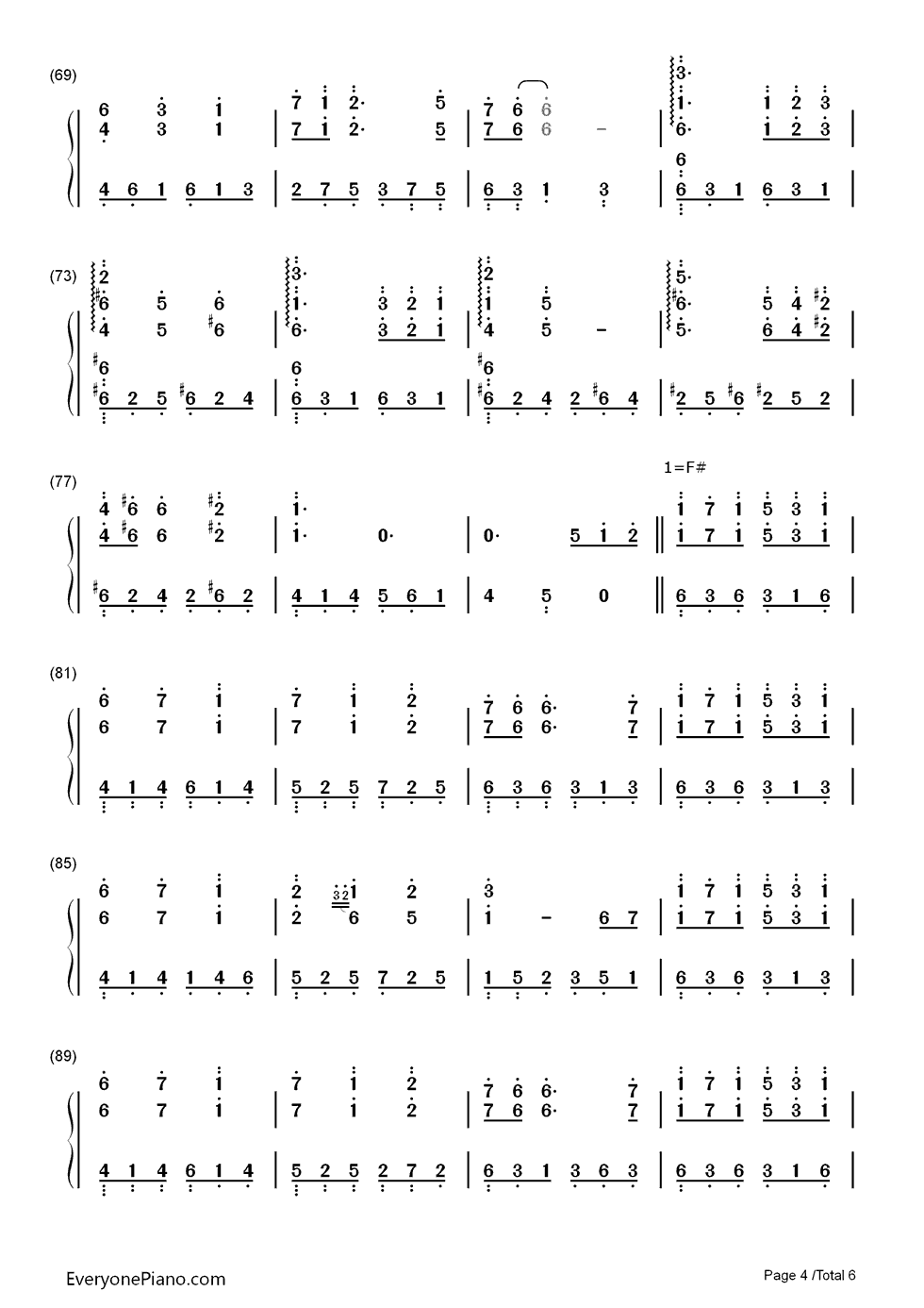 Schwarz～そして少女は森の中～钢琴简谱-数字双手-霜月はるか&Revo4