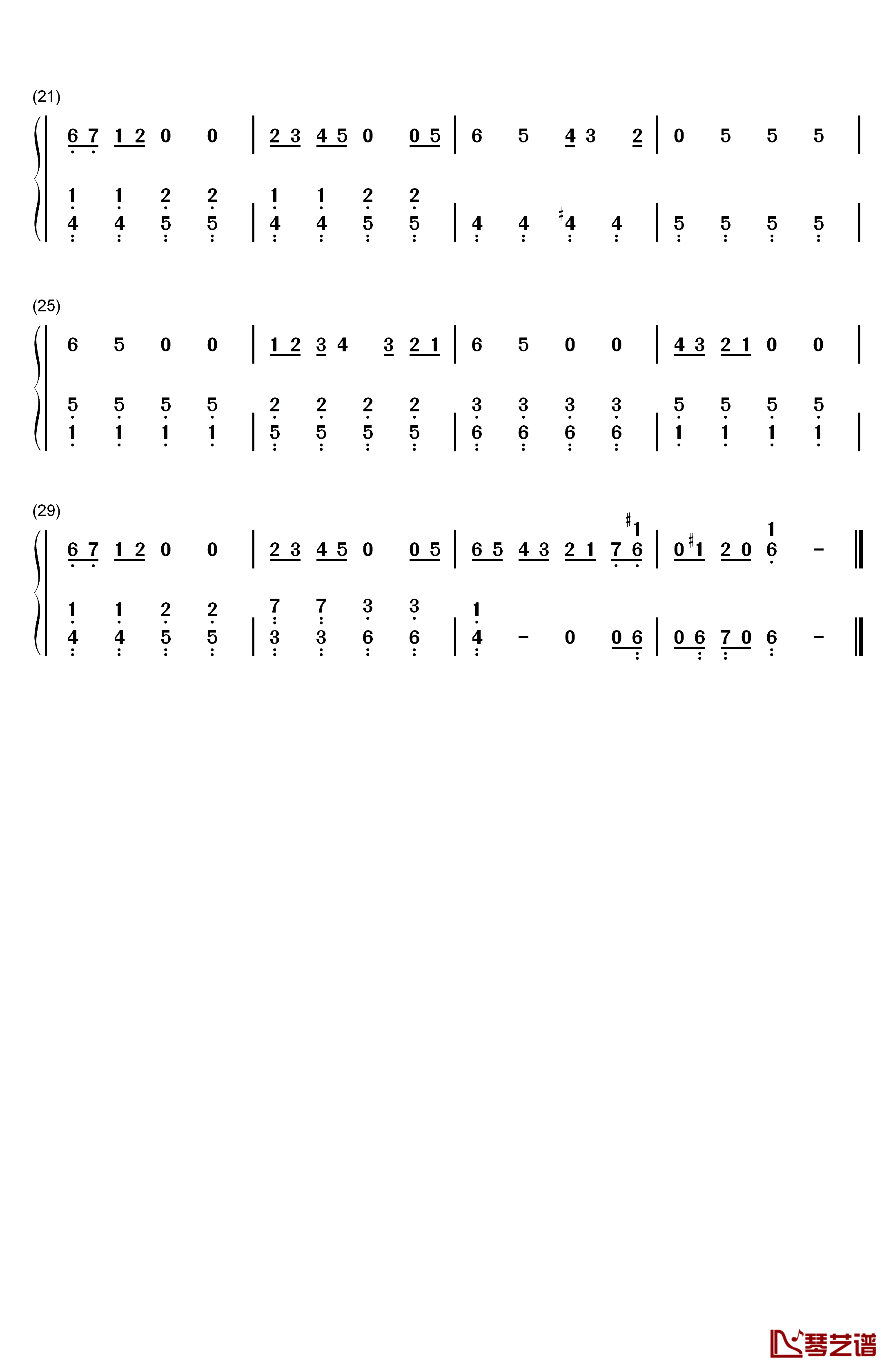 ゆいまーる☆わーるど钢琴简谱-数字双手-绫瀬理惠2