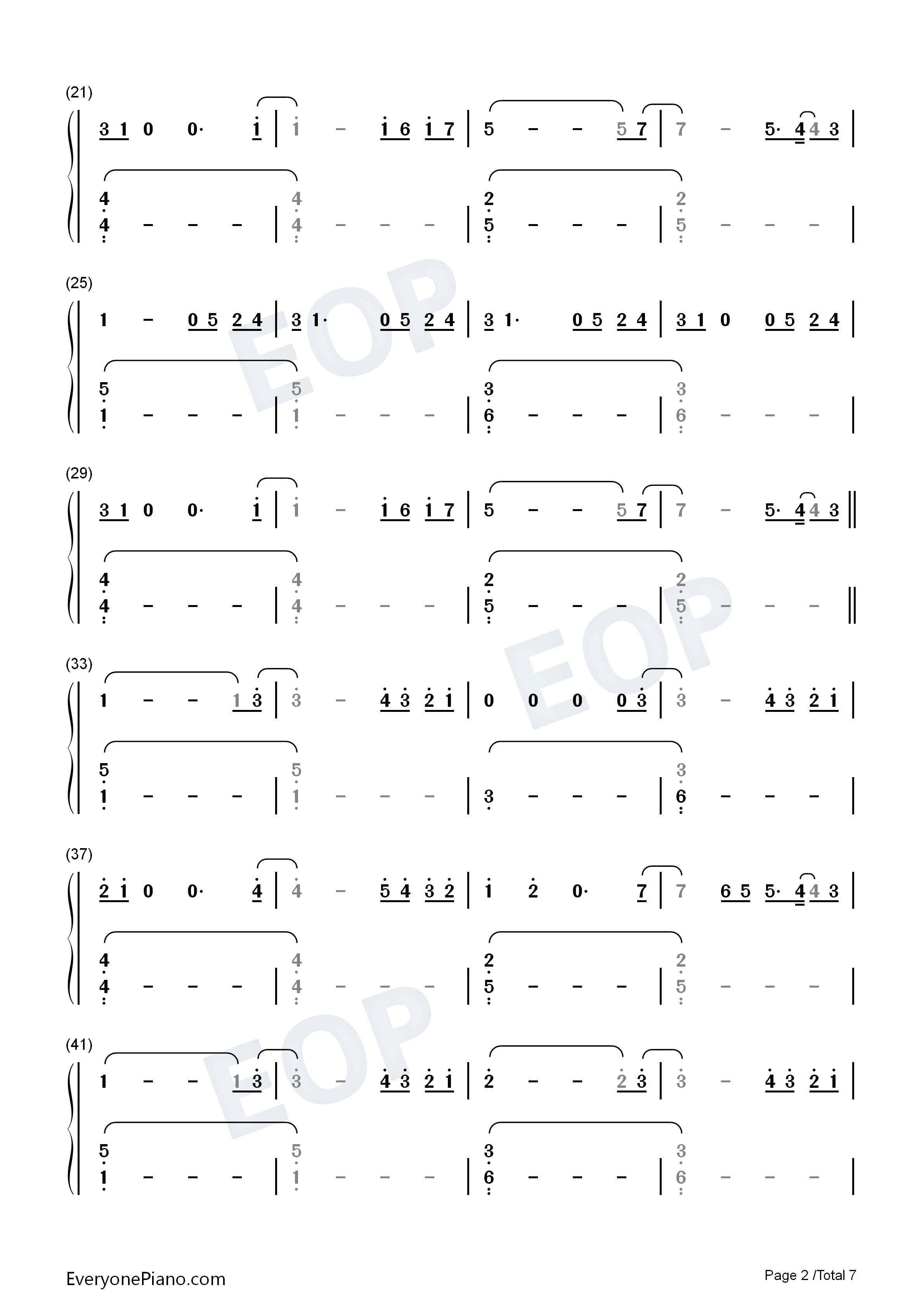 Jerusalema钢琴简谱-Master KG Nomcebo演唱2