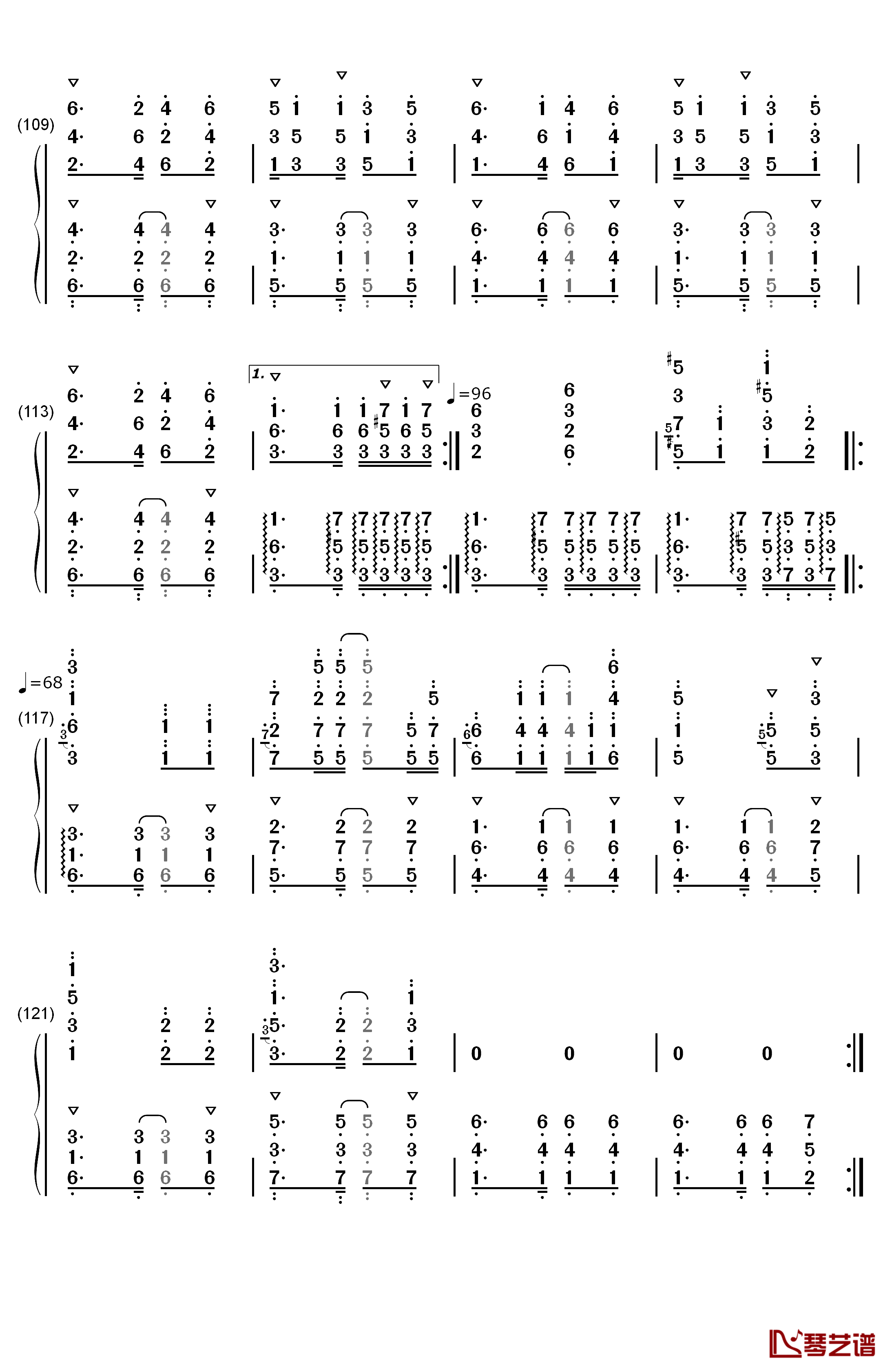 恋に恋して钢琴简谱-数字双手-仓木麻衣7