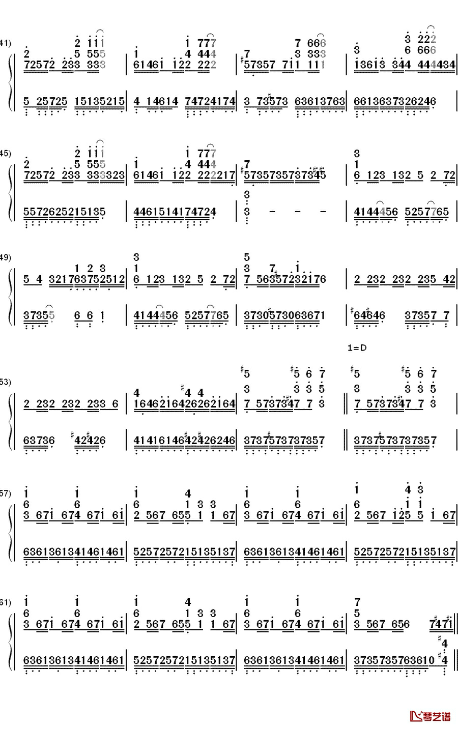 アンチクロロベンゼン（反氯化苯）钢琴简谱-数字双手-鏡音リン3