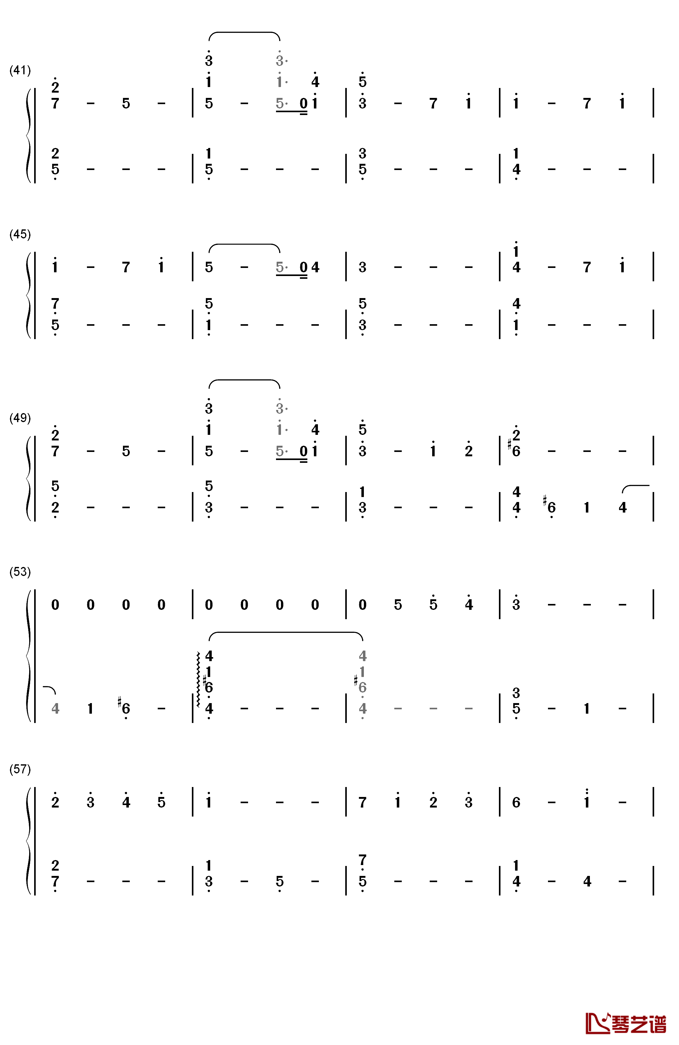 Milk钢琴简谱-数字双手-坂部刚3