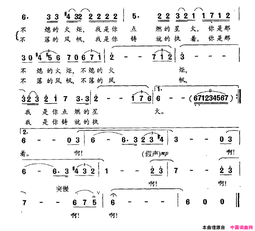 纪念碑张展词王亚伦曲纪念碑张展词 王亚伦曲简谱1