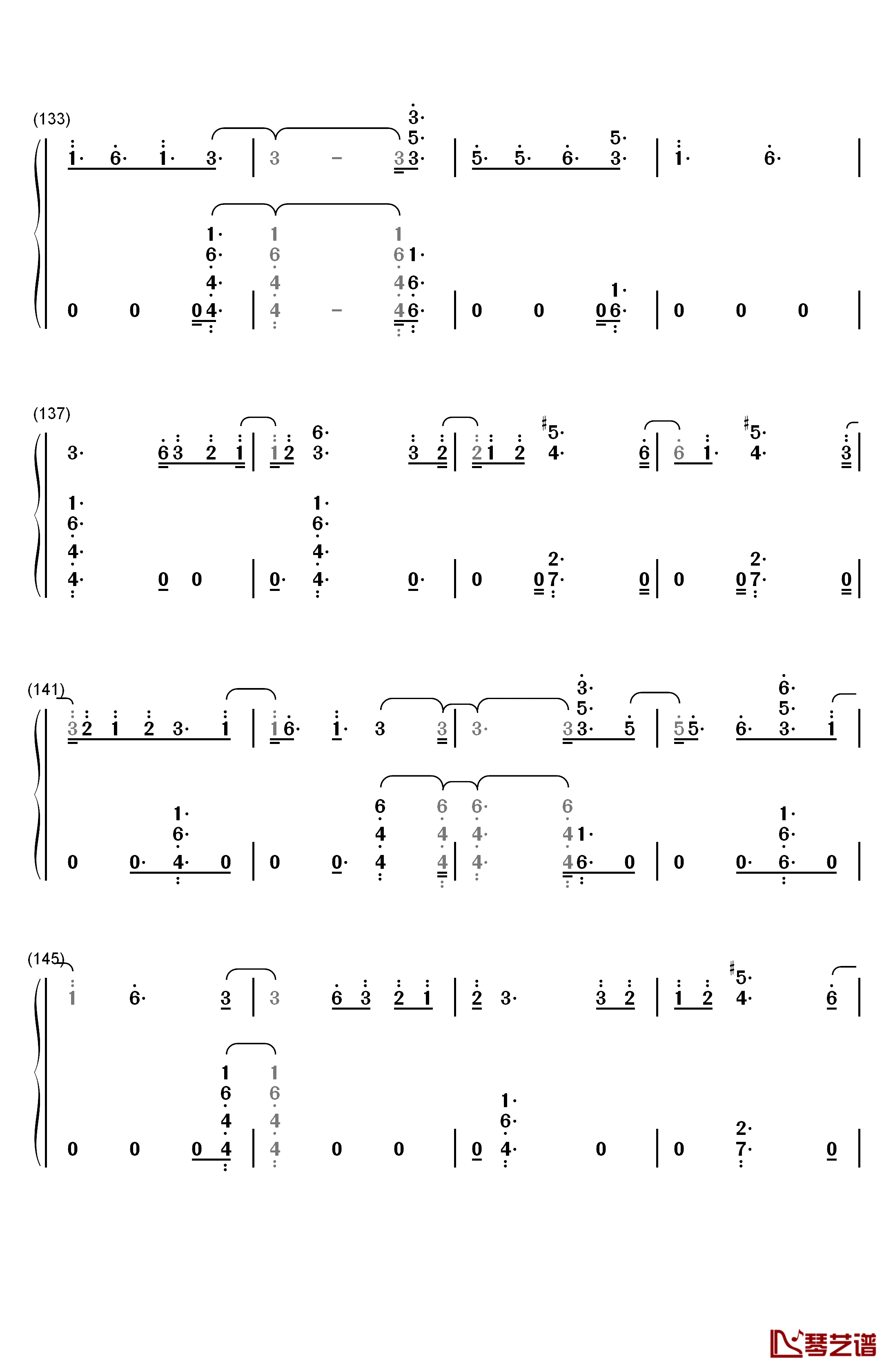 Hard To Love钢琴简谱-数字双手-Calvin Harris8