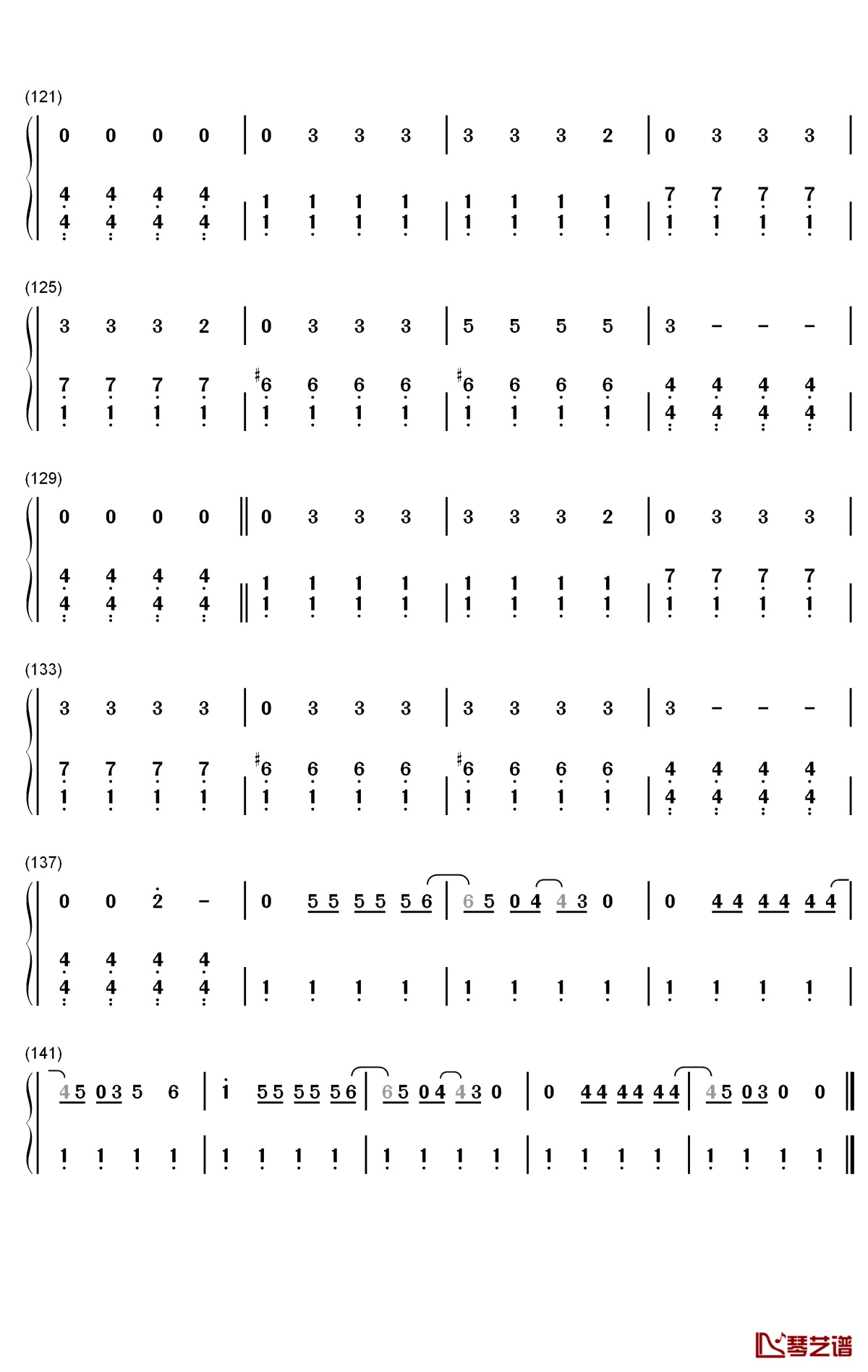 Canyon Moon钢琴简谱-数字双手-Harry Styles6