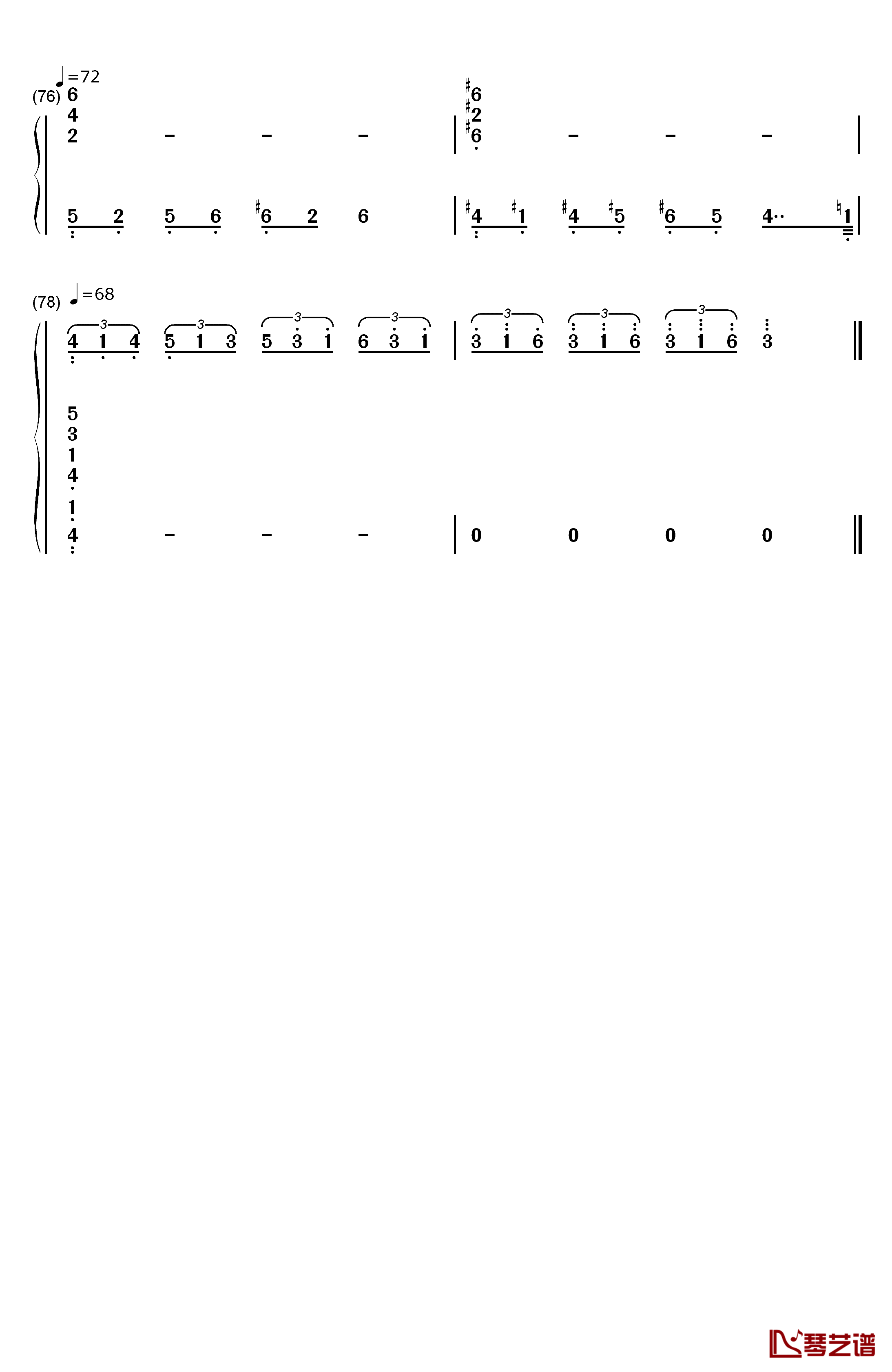 帰らざる日々钢琴简谱-数字双手-久石让 宫崎骏6