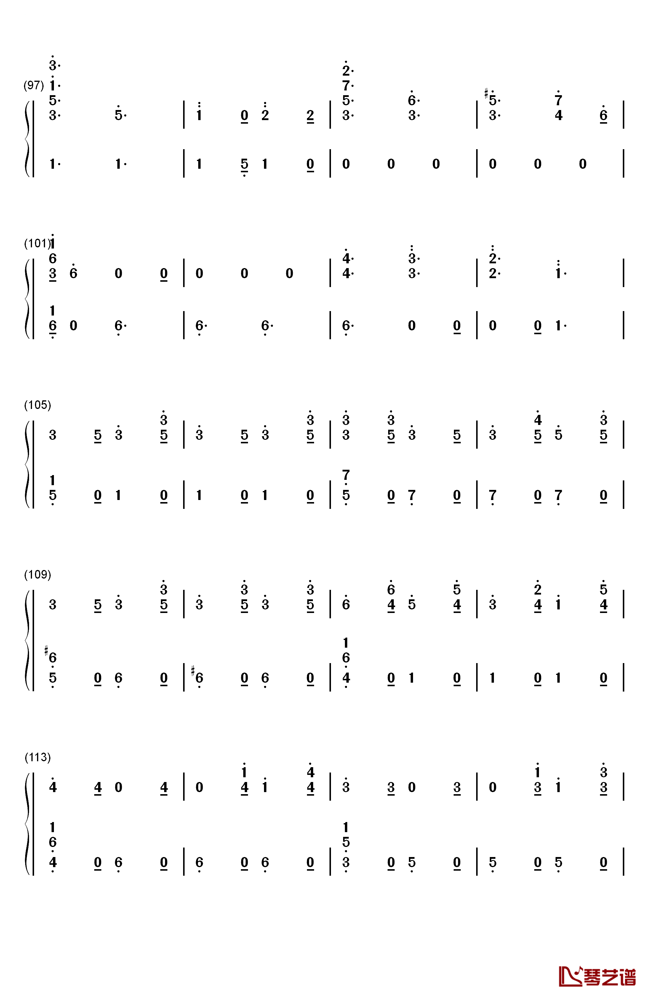 Candy Cane Lane钢琴简谱-数字双手-Sia6