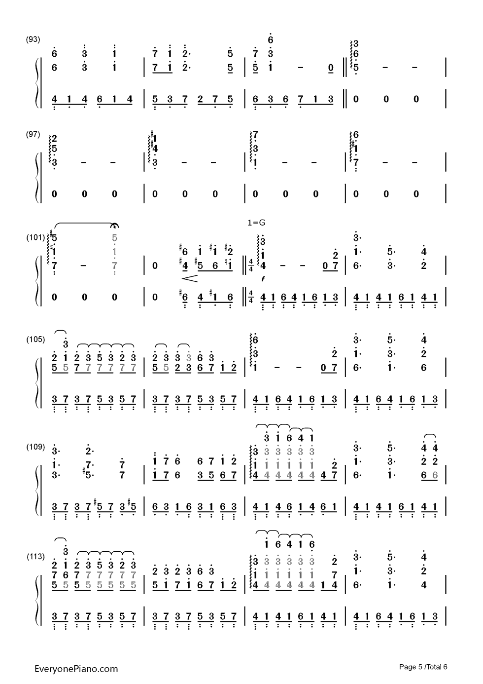 Schwarz～そして少女は森の中～钢琴简谱-数字双手-霜月はるか&Revo5