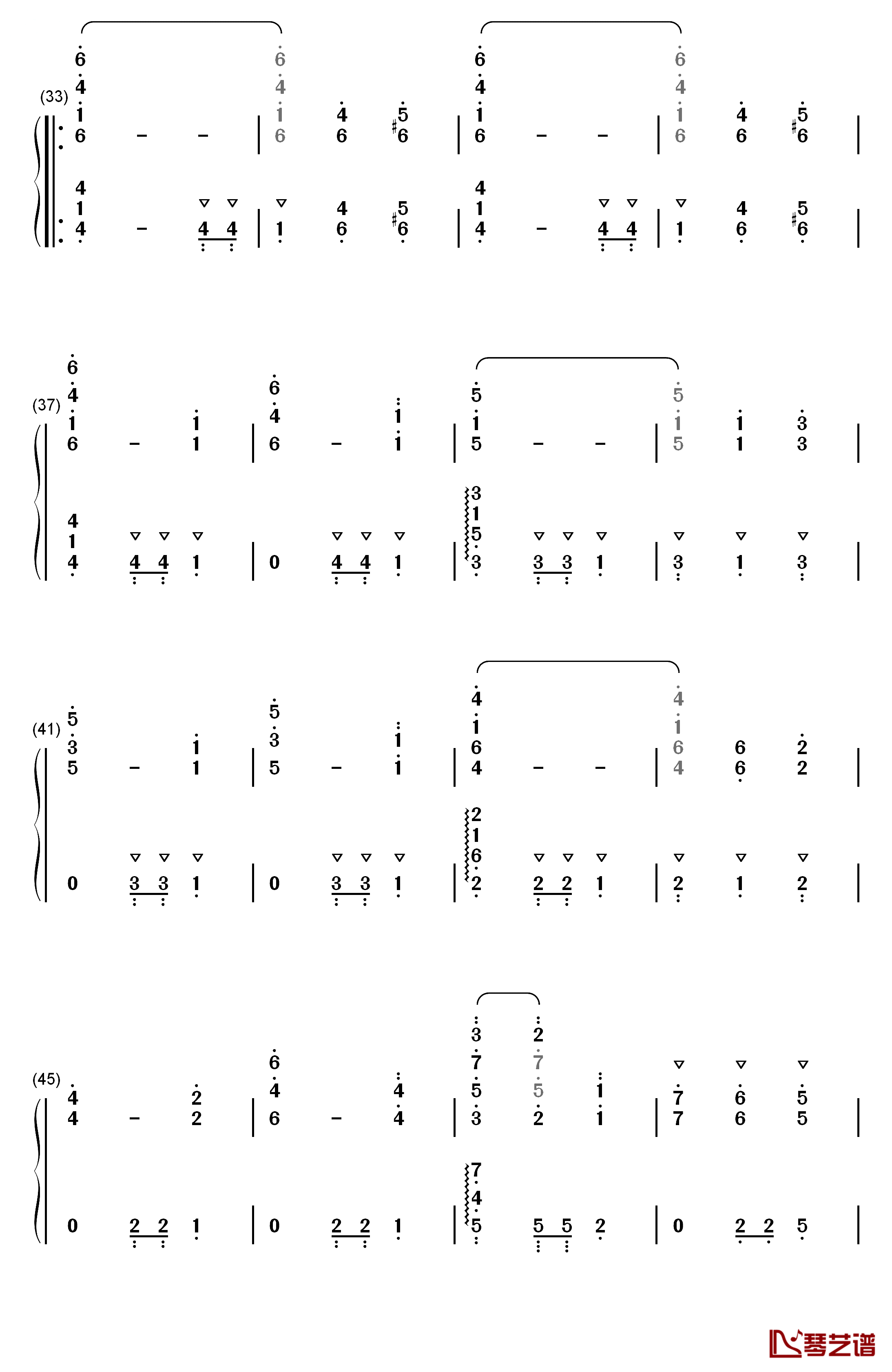 B大调第一钢琴三重奏钢琴简谱-数字双手-勃拉姆斯3