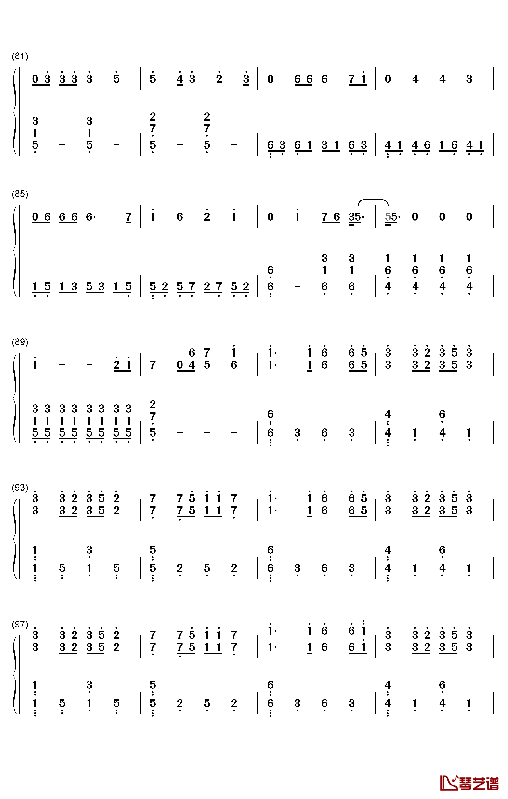 Die Hard钢琴简谱-数字双手-Refeci Emelie Cyréus5