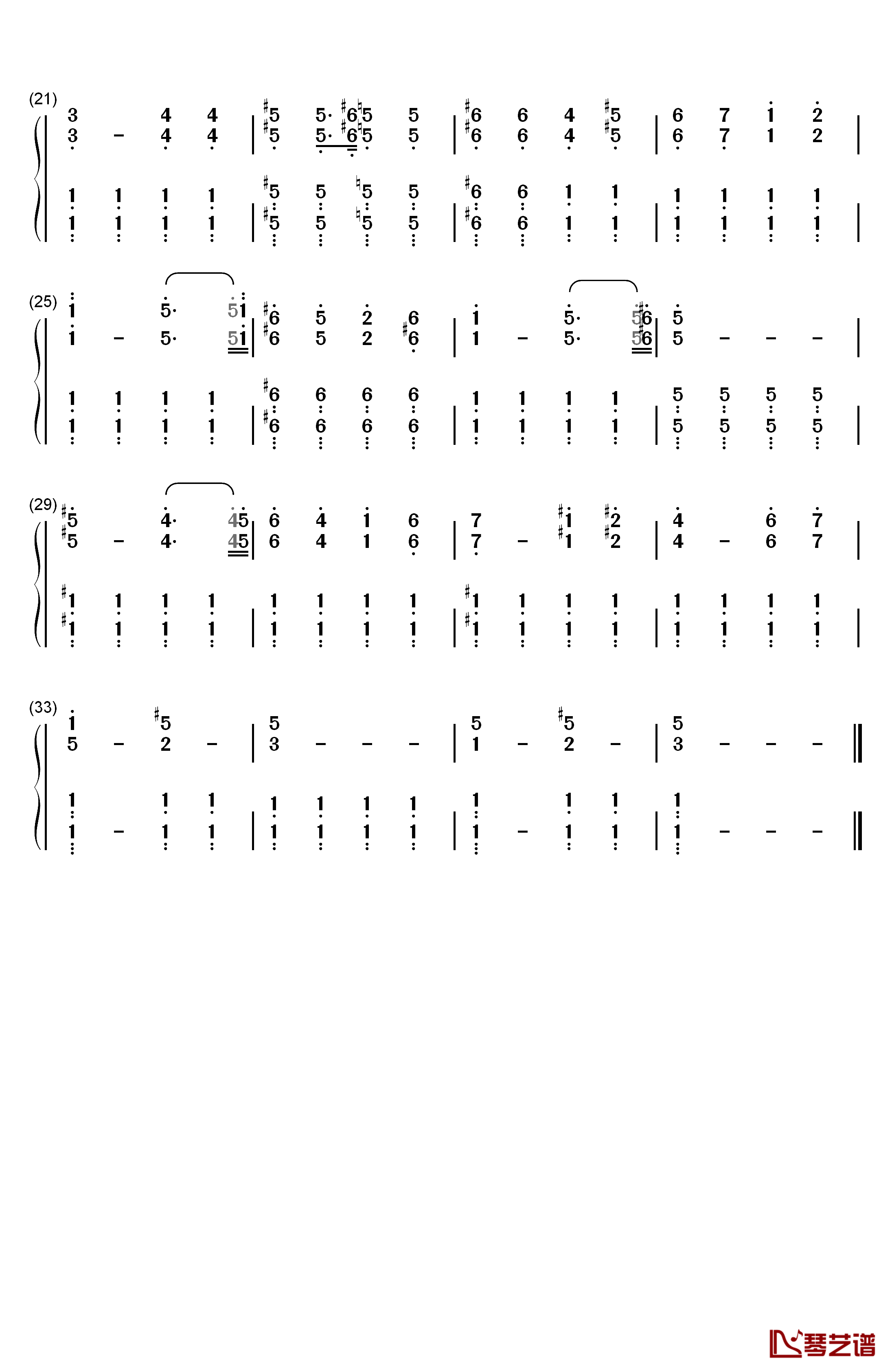 方舟生存进化主题曲钢琴简谱-数字双手-Gareth Coker2